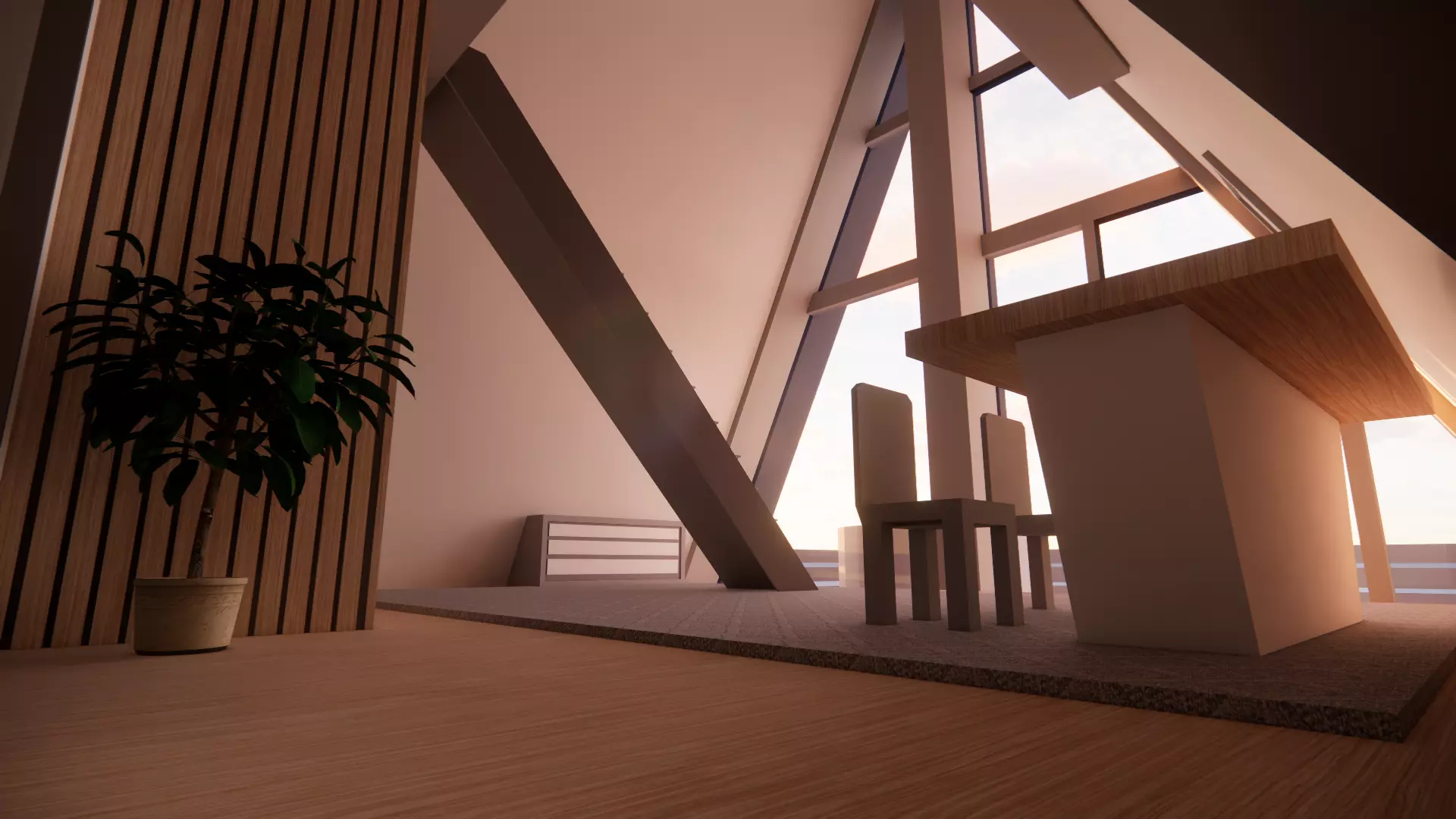 A Frame Cabin 3D model