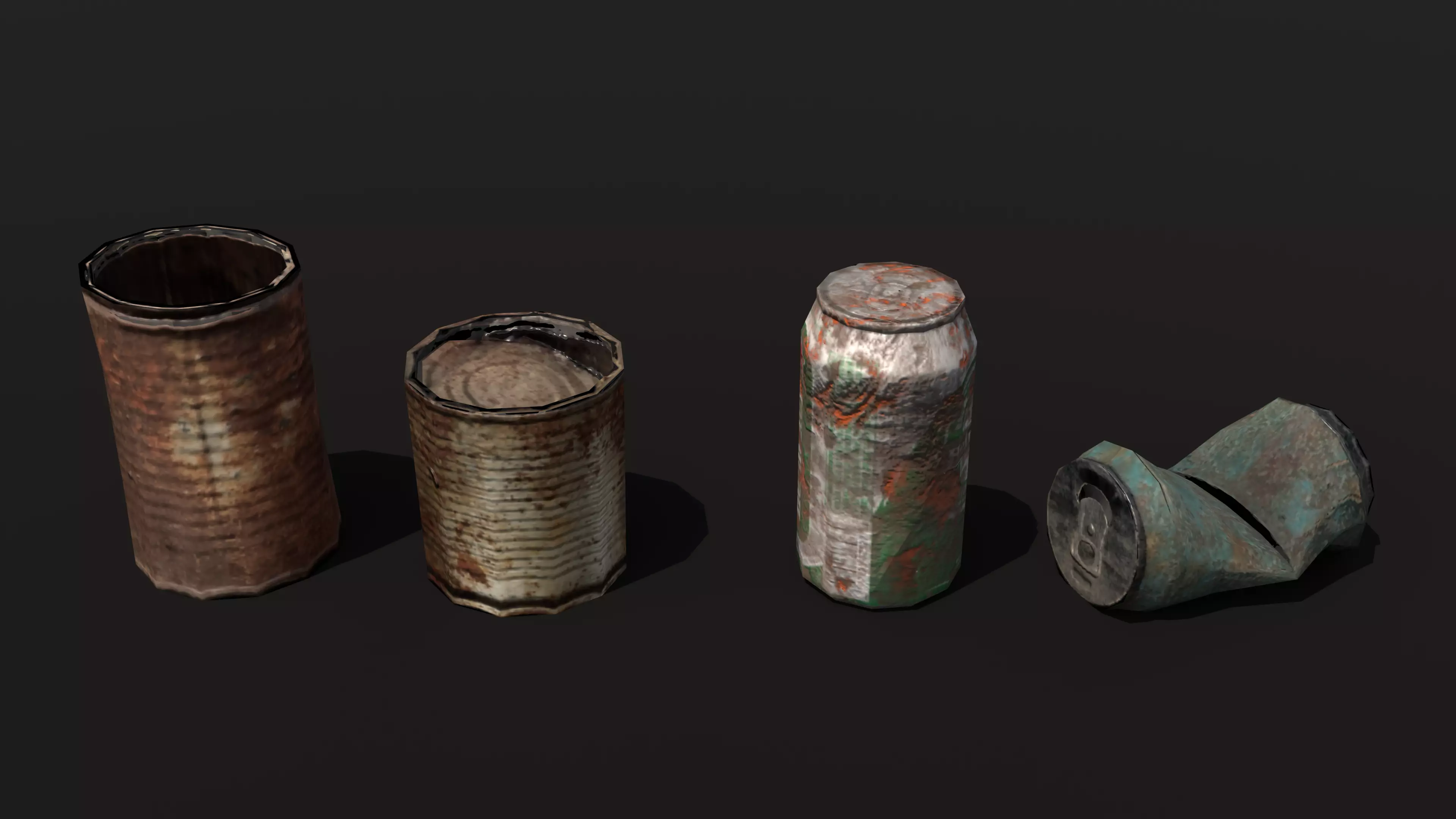 Trash Low-poly 3D model_2