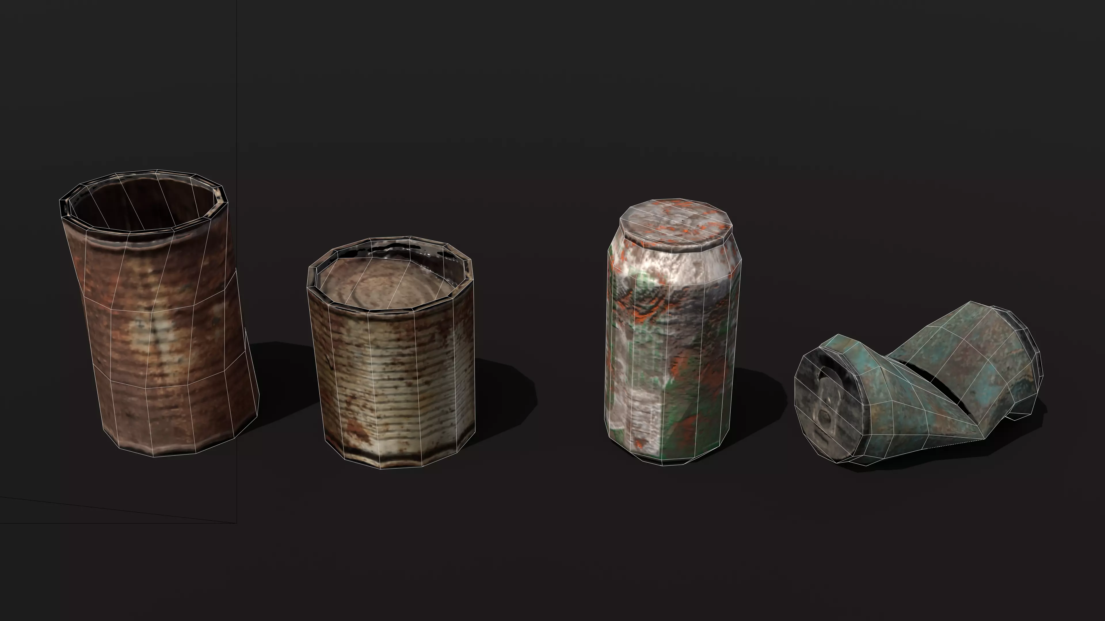Trash Low-poly 3D model_3