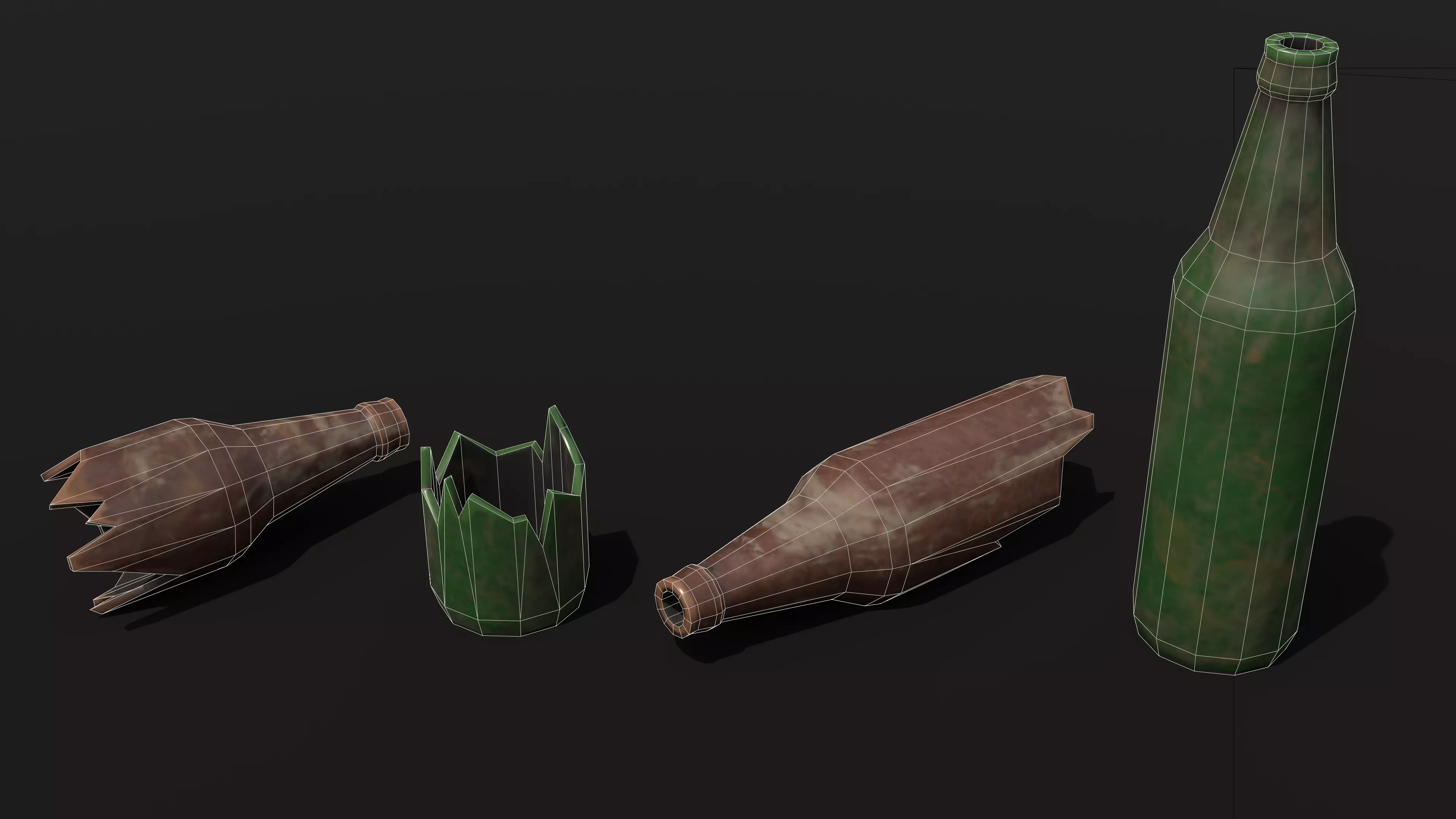Trash Low-poly 3D model_5