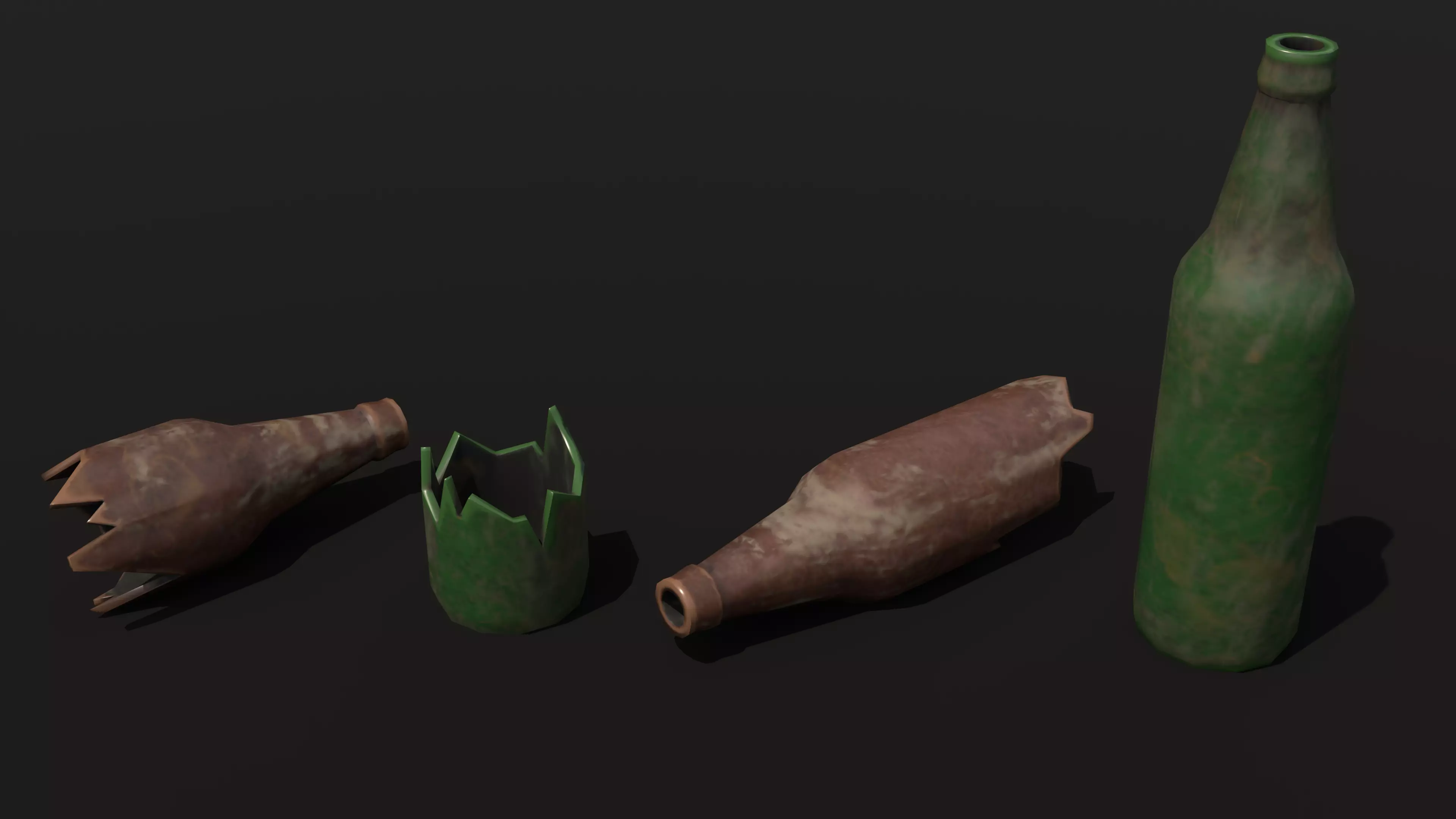 Trash Low-poly 3D model_4