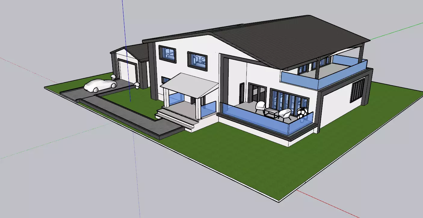 Modern House  3D model_11