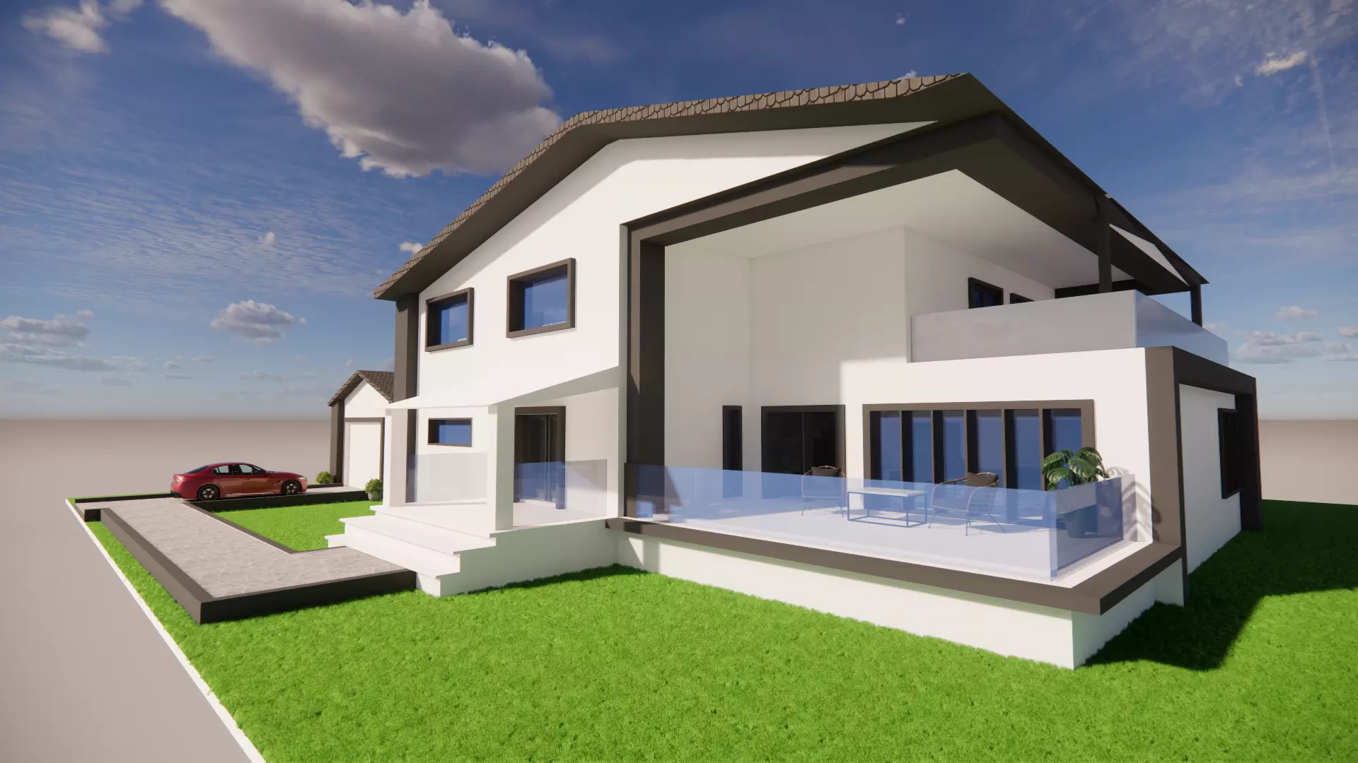 Modern House  3D model_8