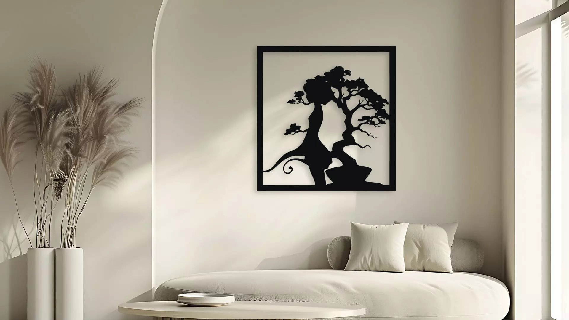 Bonsai Tree Wall Decor Art 3D model_5