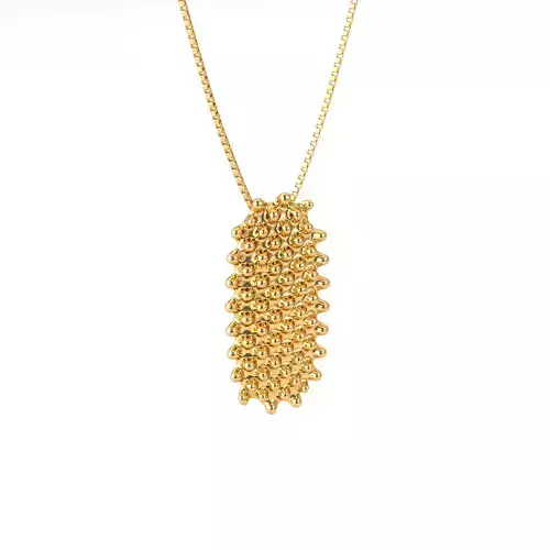 Blobs Pendant Necklace 3D Jewelry