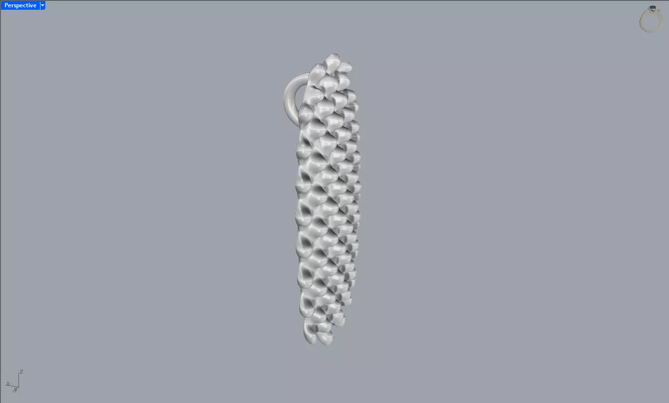 Blobs Pendant Necklace 3D Jewelry 3D print model_4