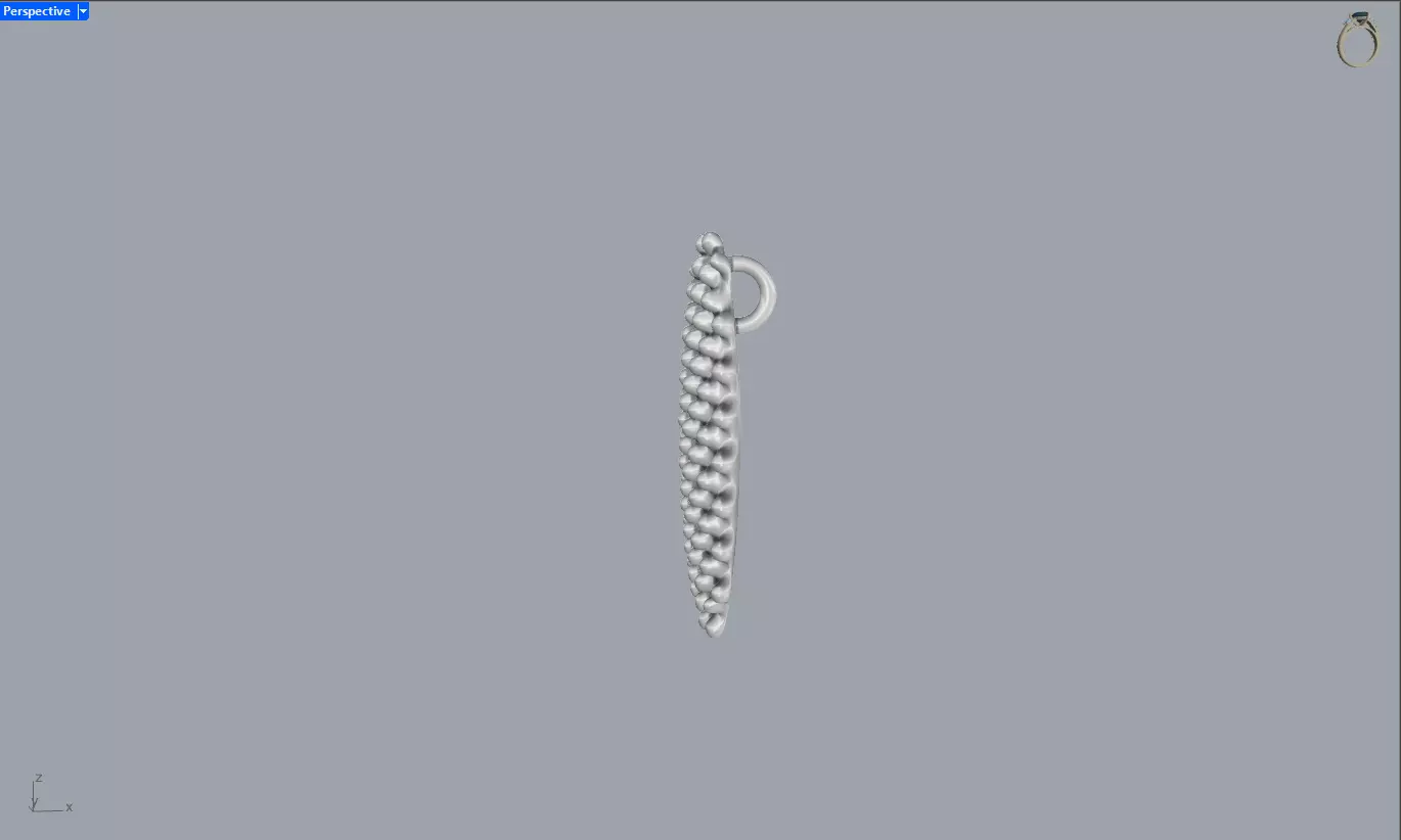 Blobs Pendant Necklace 3D Jewelry 3D print model_6