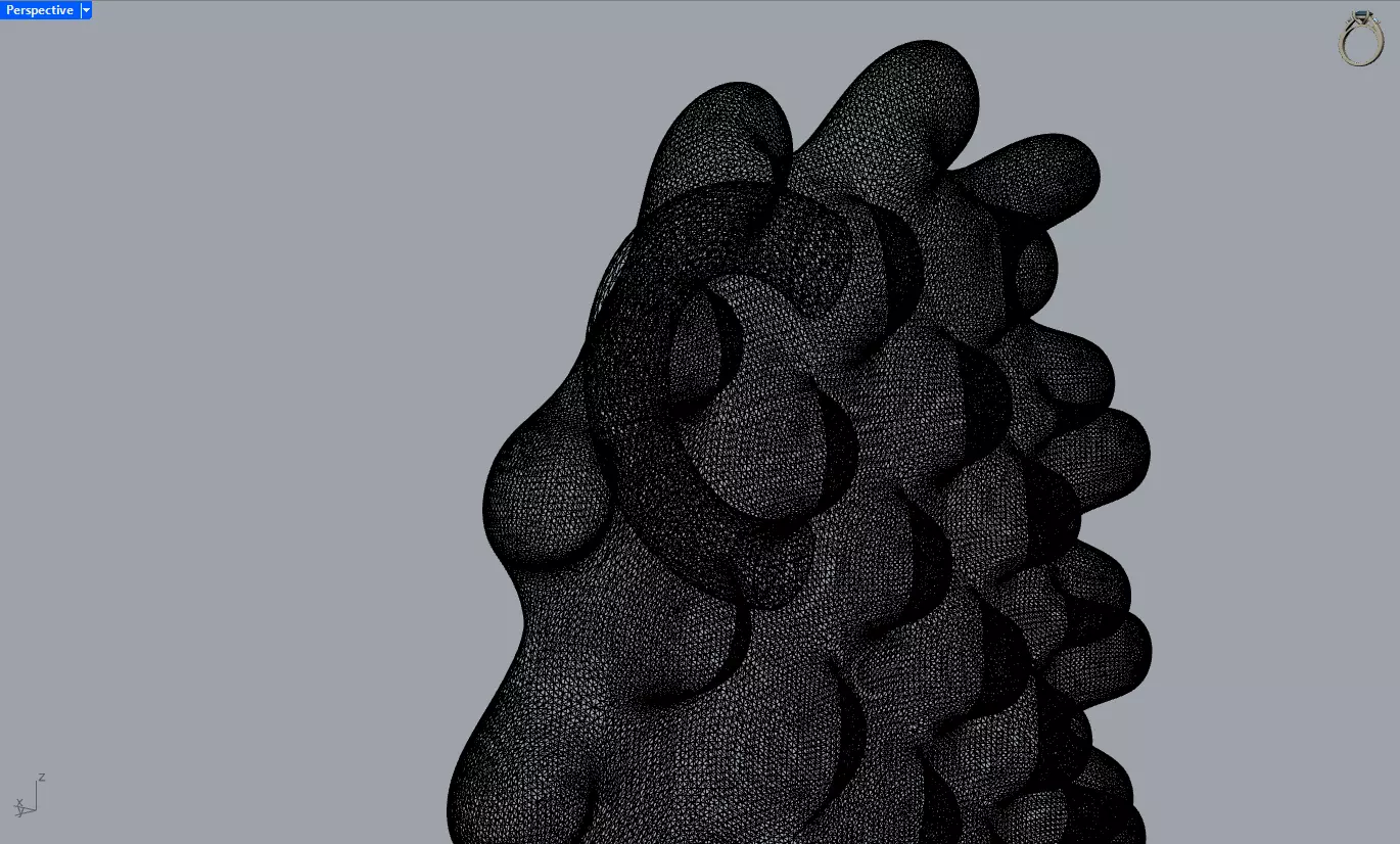 Blobs Pendant Necklace 3D Jewelry 3D print model_7