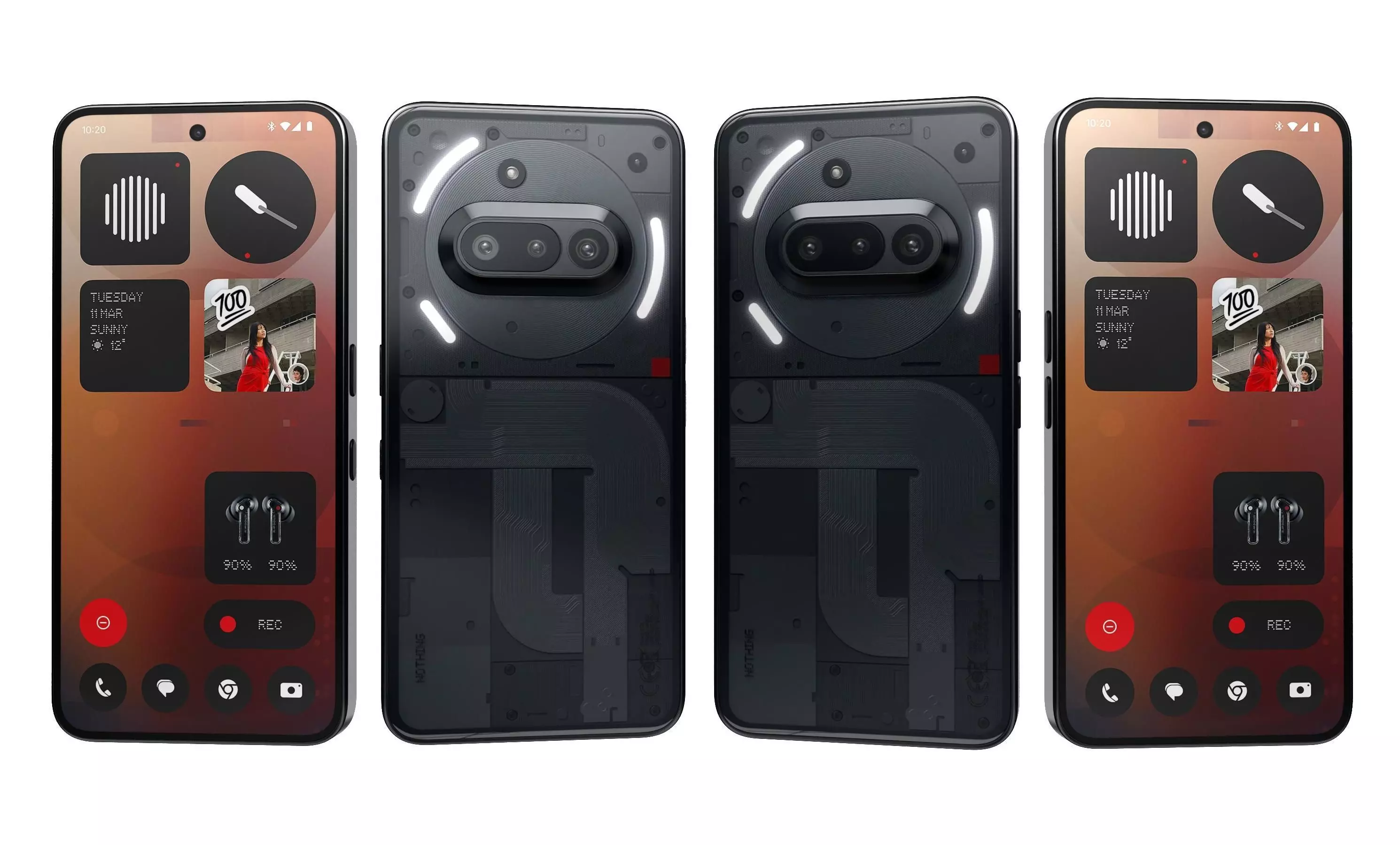 Nothing Phone 3a All Colors 3D model_10