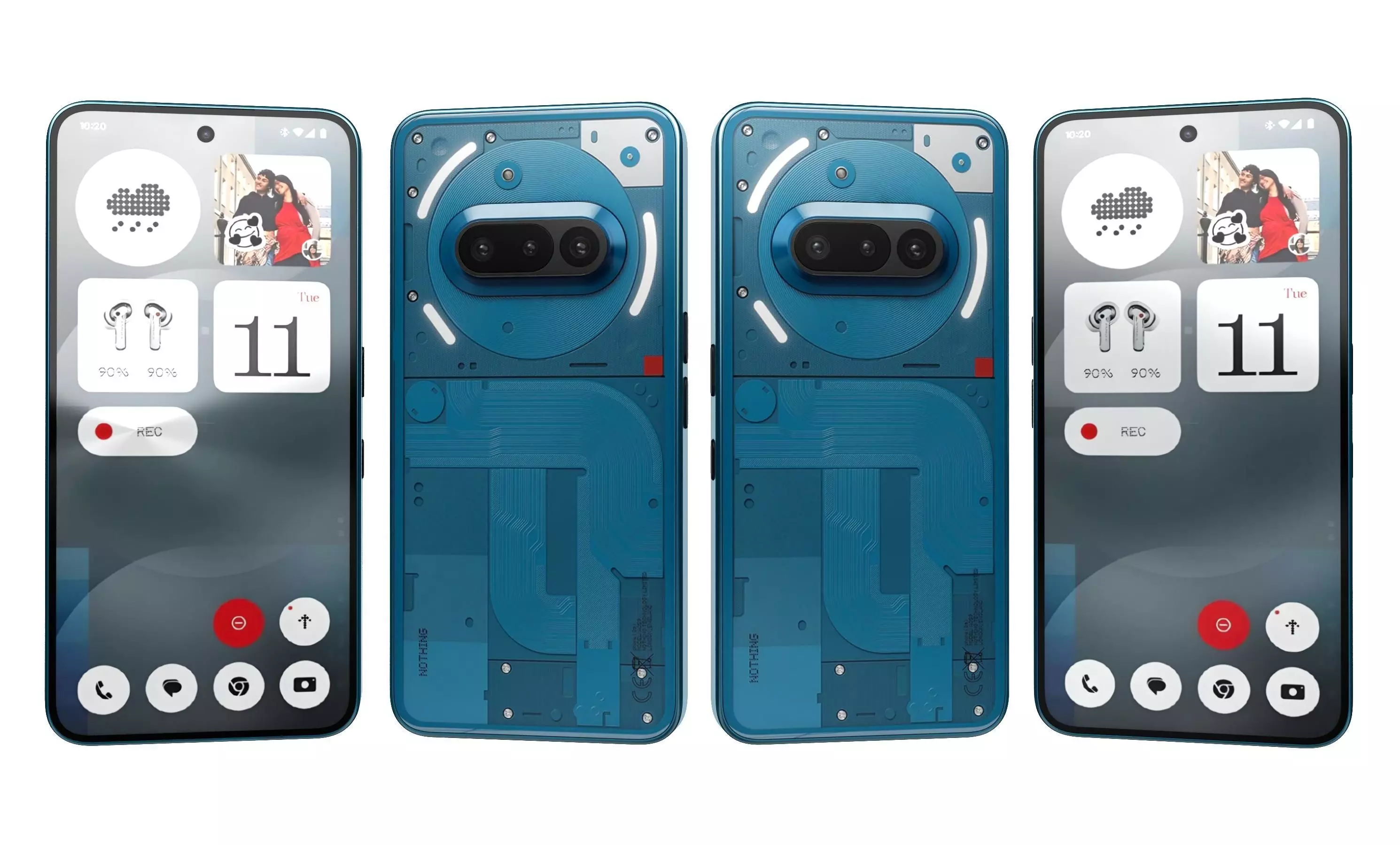 Nothing Phone 3a All Colors 3D model_14