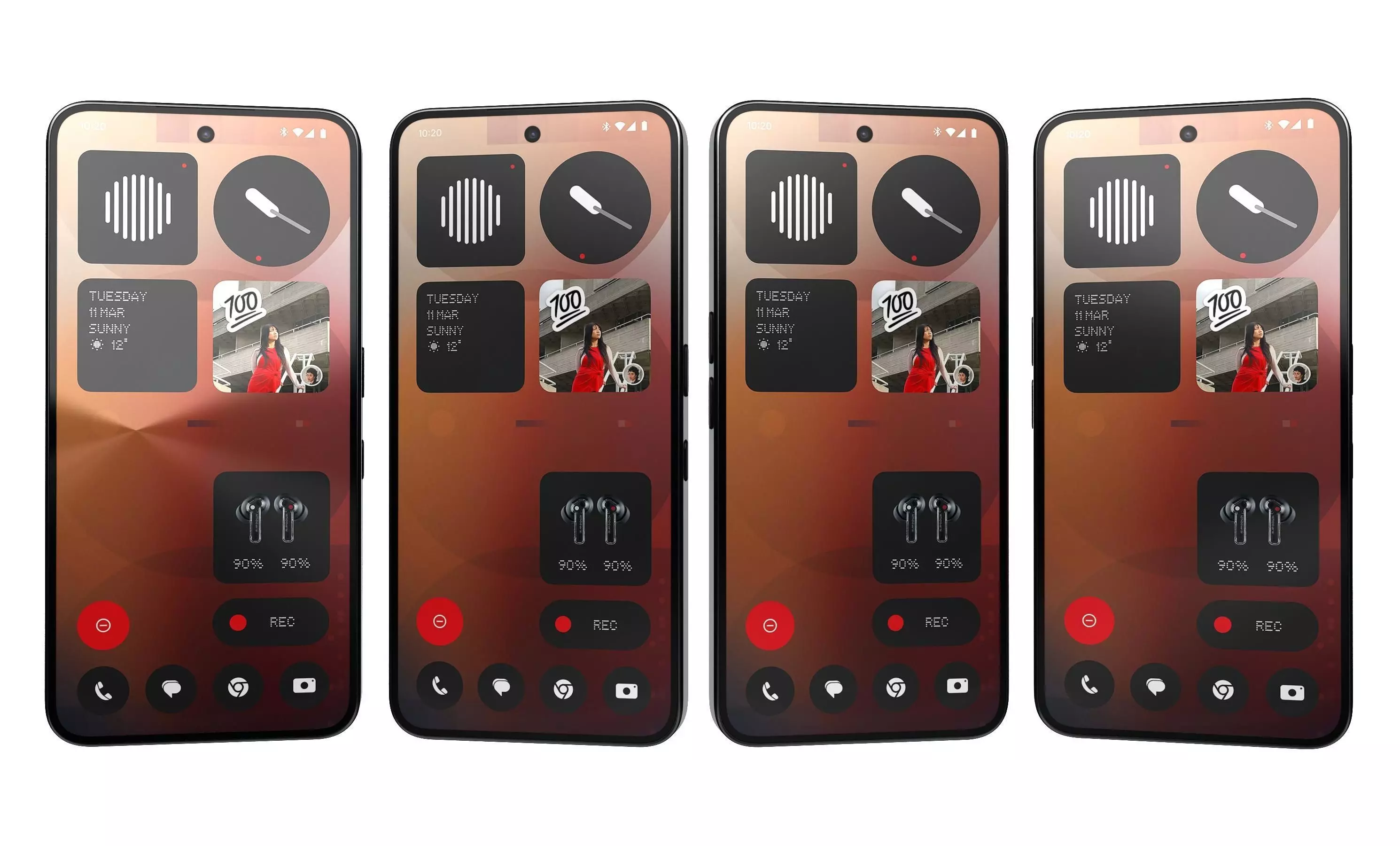 Nothing Phone 3a All Colors 3D model_8