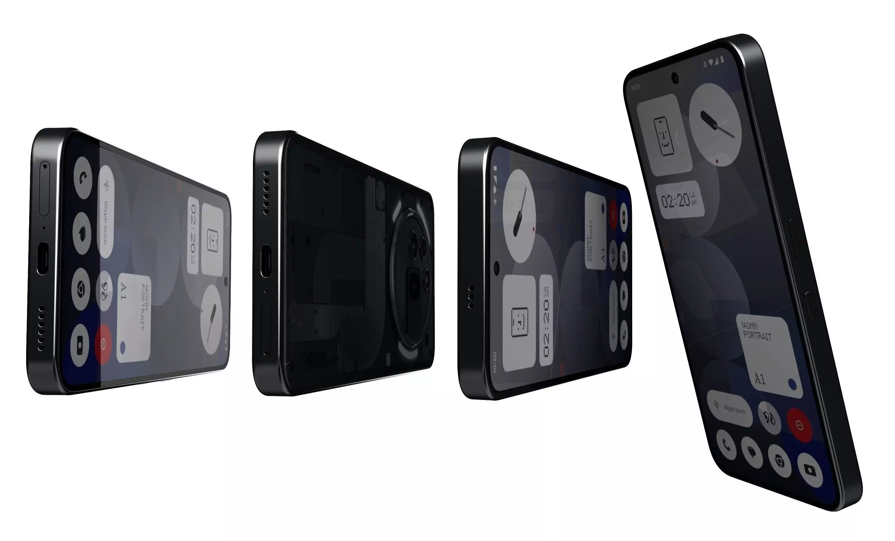 Nothing Phone 3a Pro Black 3D model_8