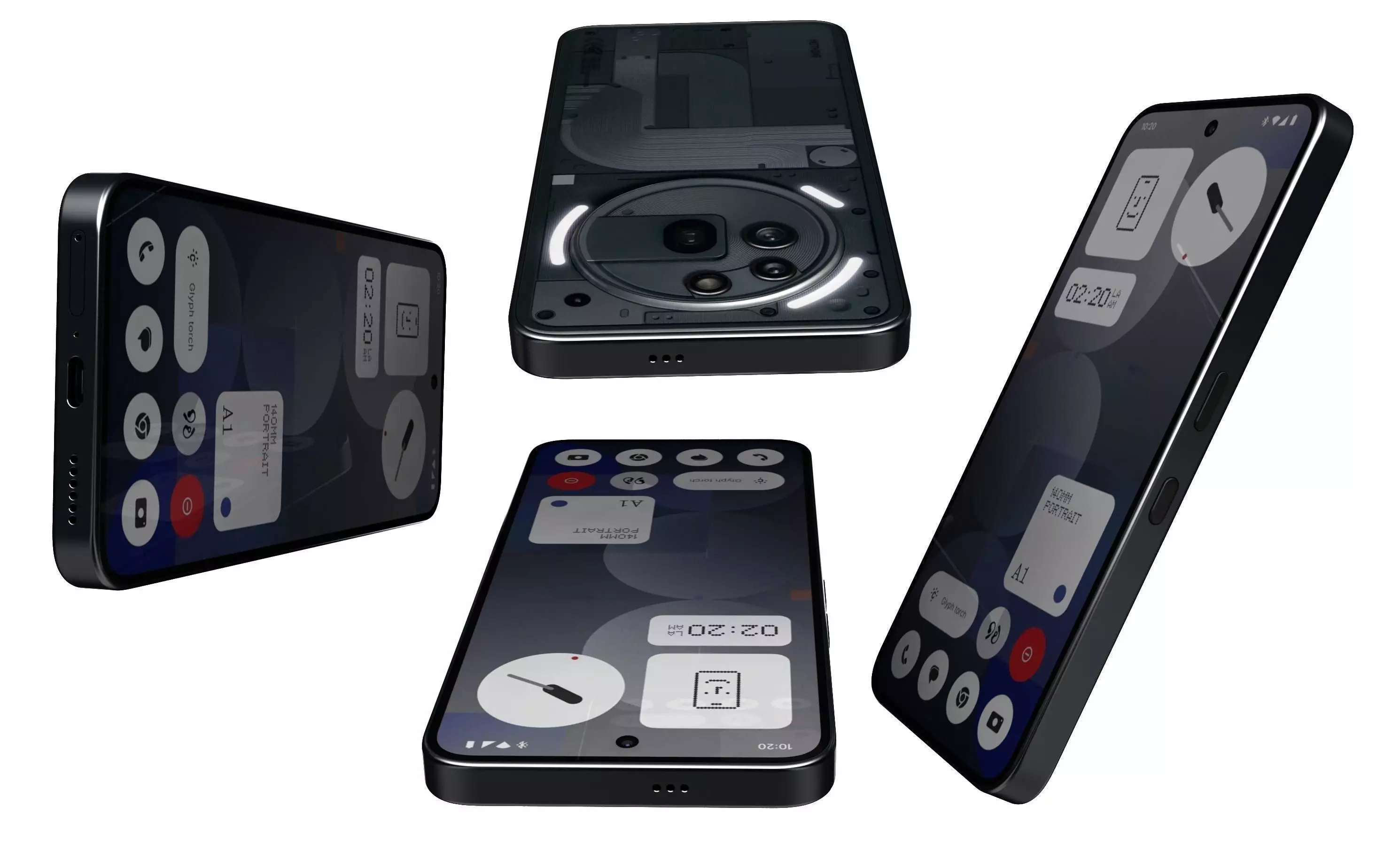 Nothing Phone 3a Pro Black 3D model_9