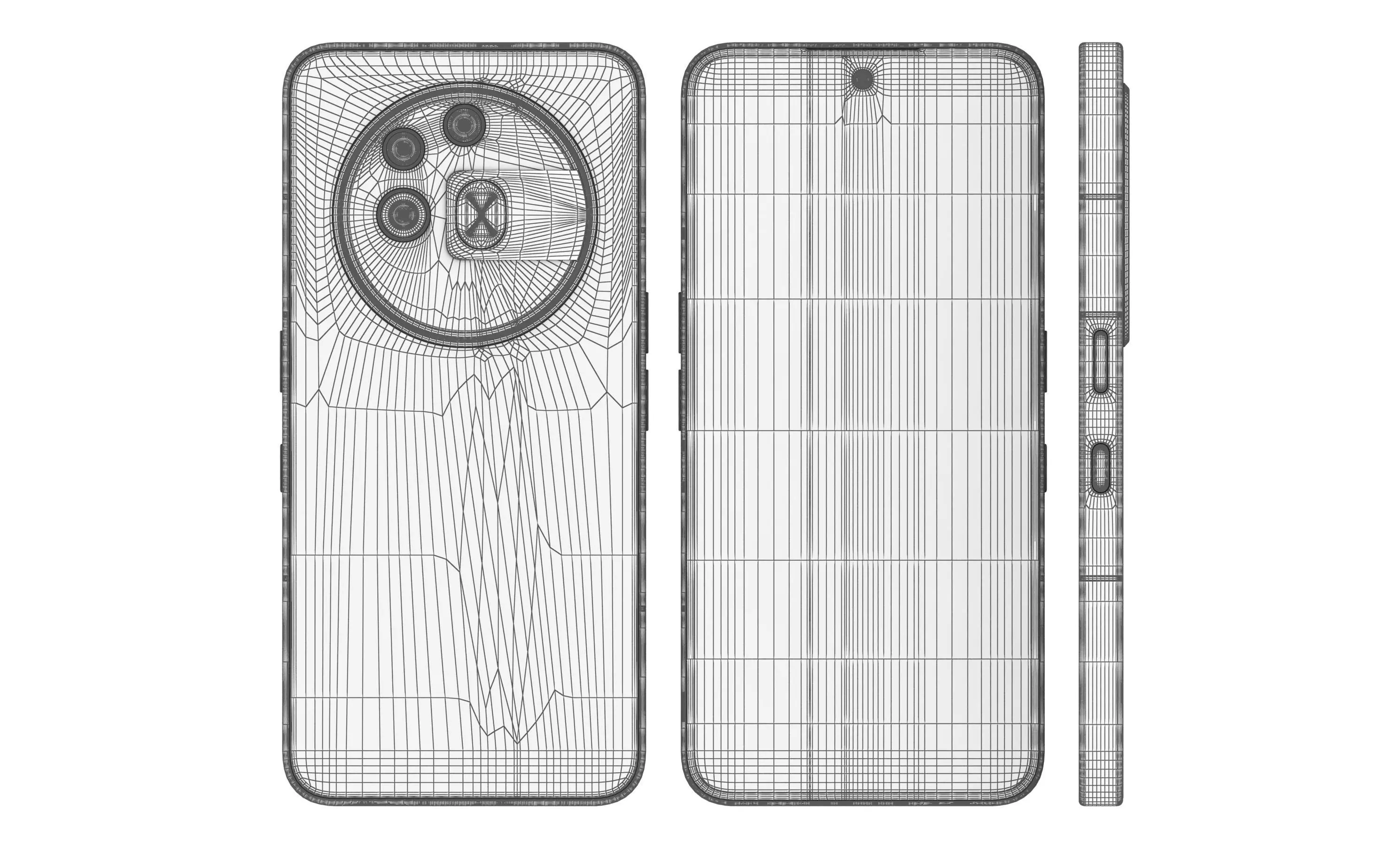 Nothing Phone 3a Pro Black 3D model_21