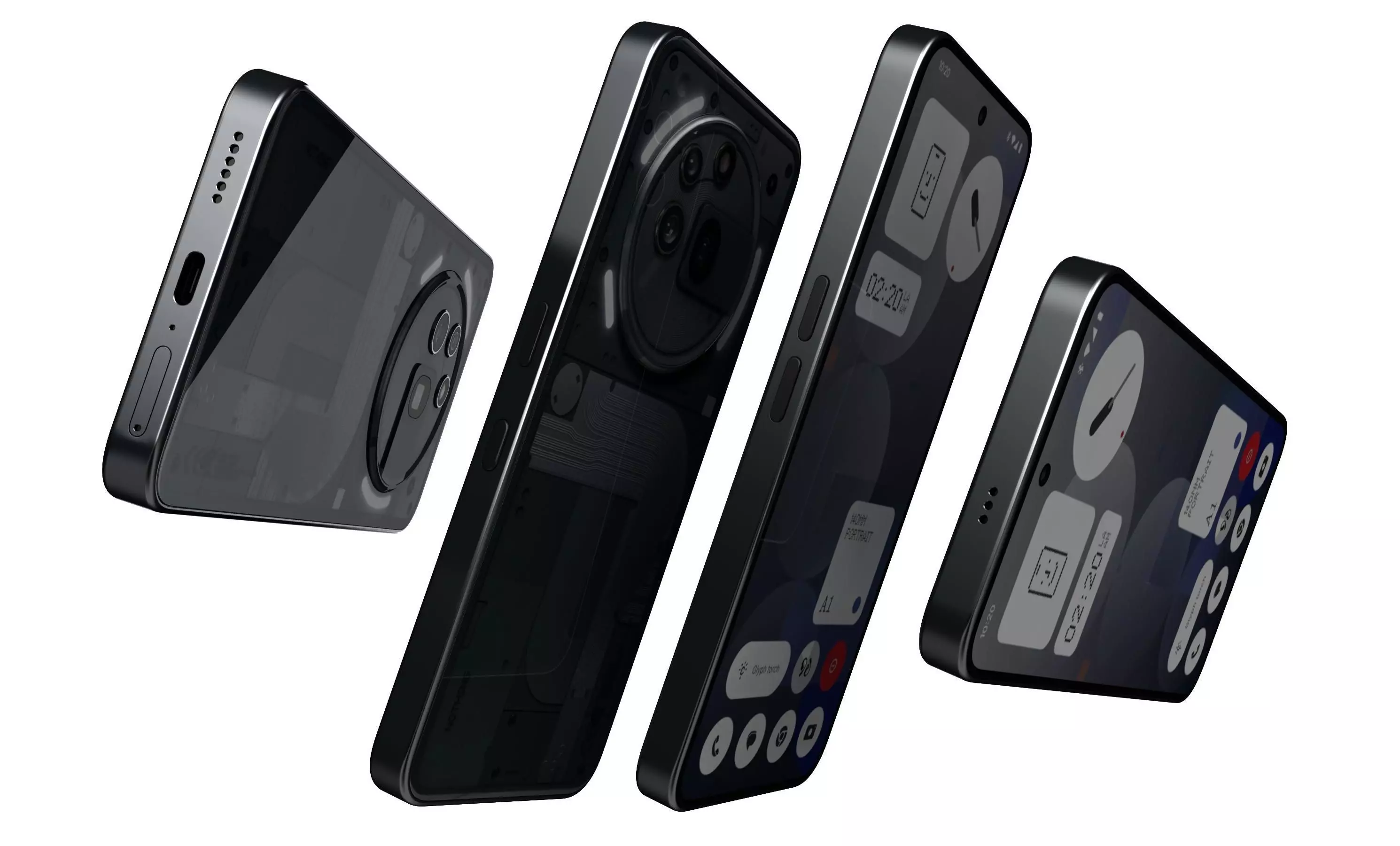 Nothing Phone 3a Pro Black 3D model_7