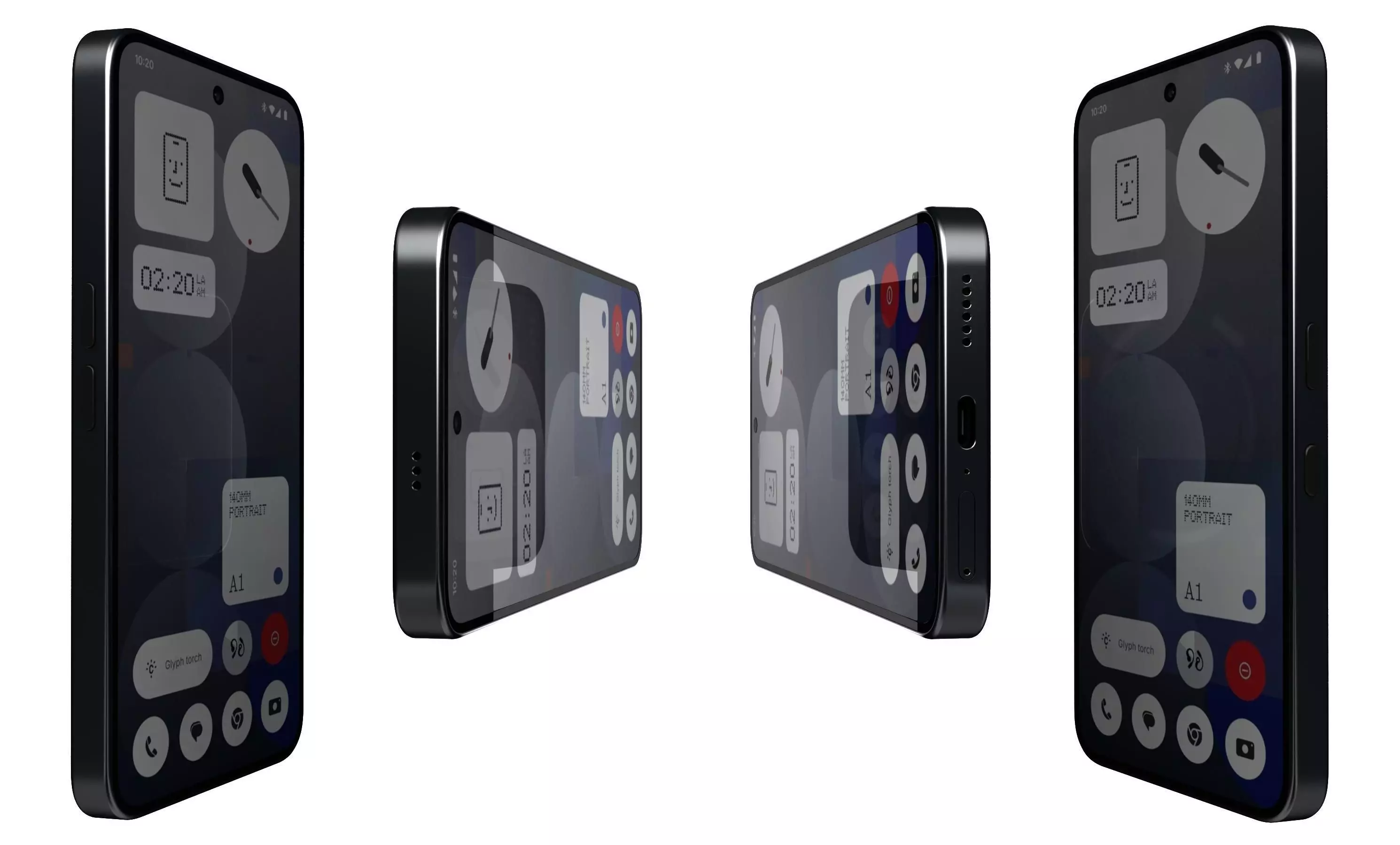 Nothing Phone 3a Pro Black 3D model_4