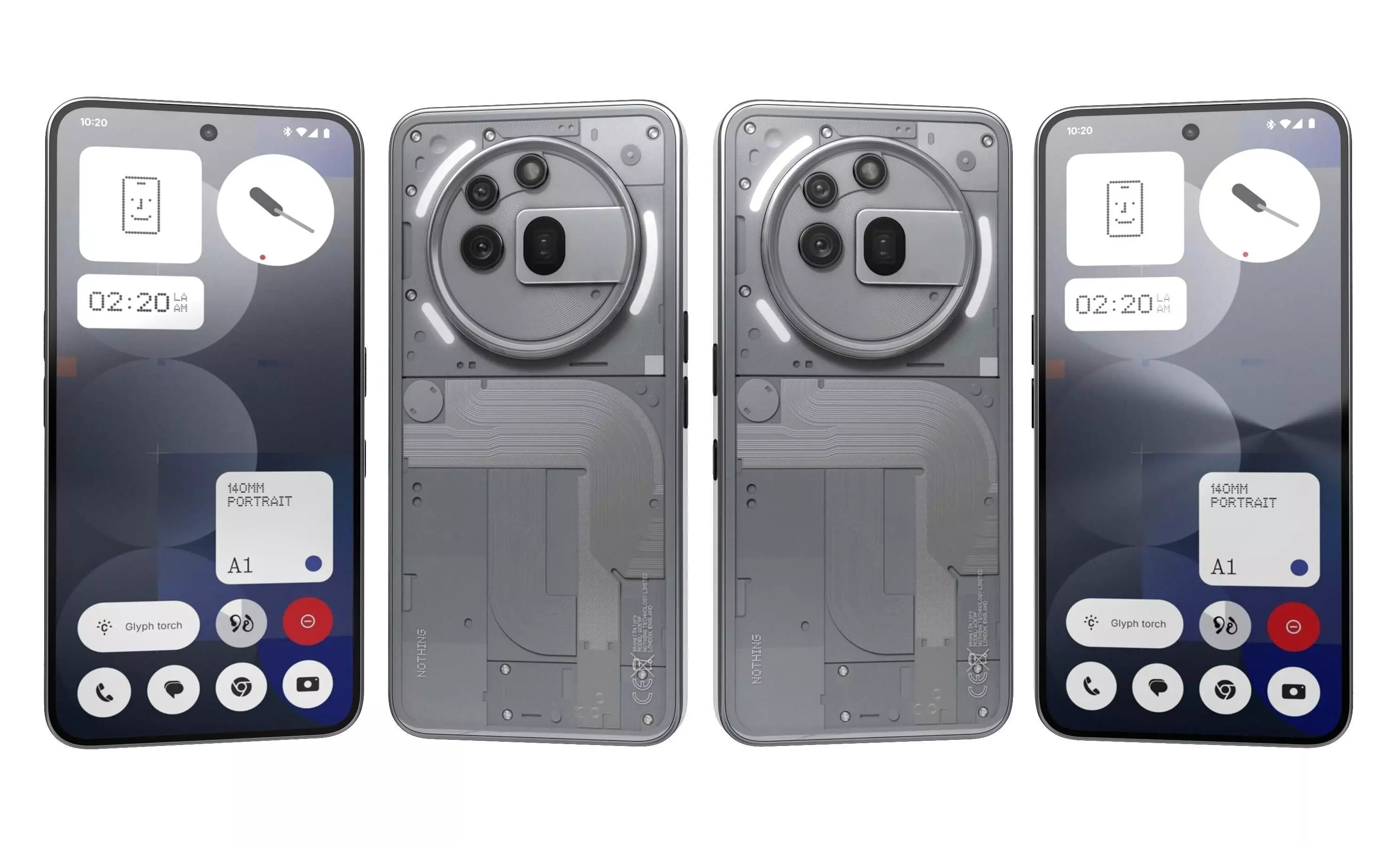 Nothing Phone 3a Pro Gray 3D model_19