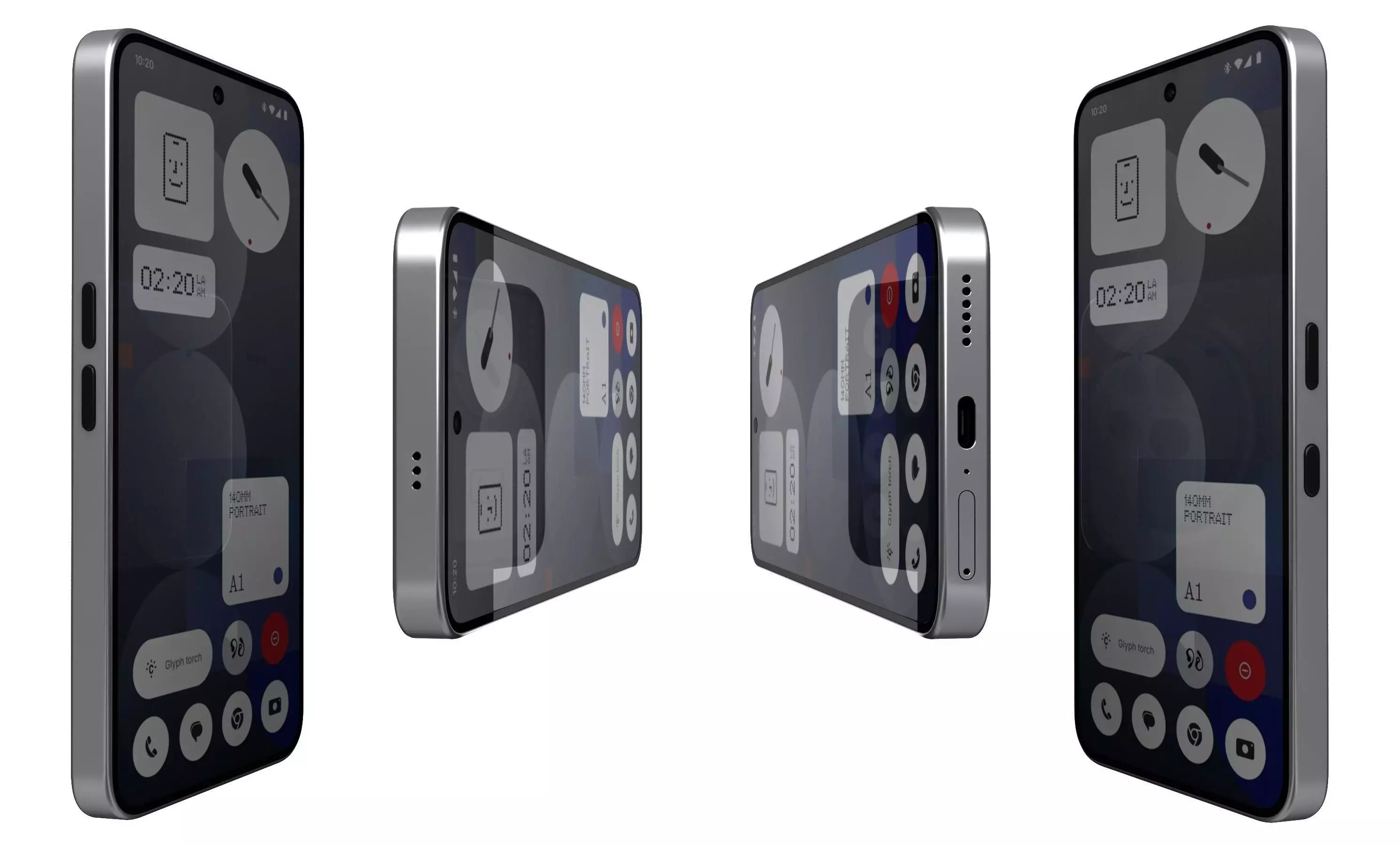 Nothing Phone 3a Pro Gray 3D model_4