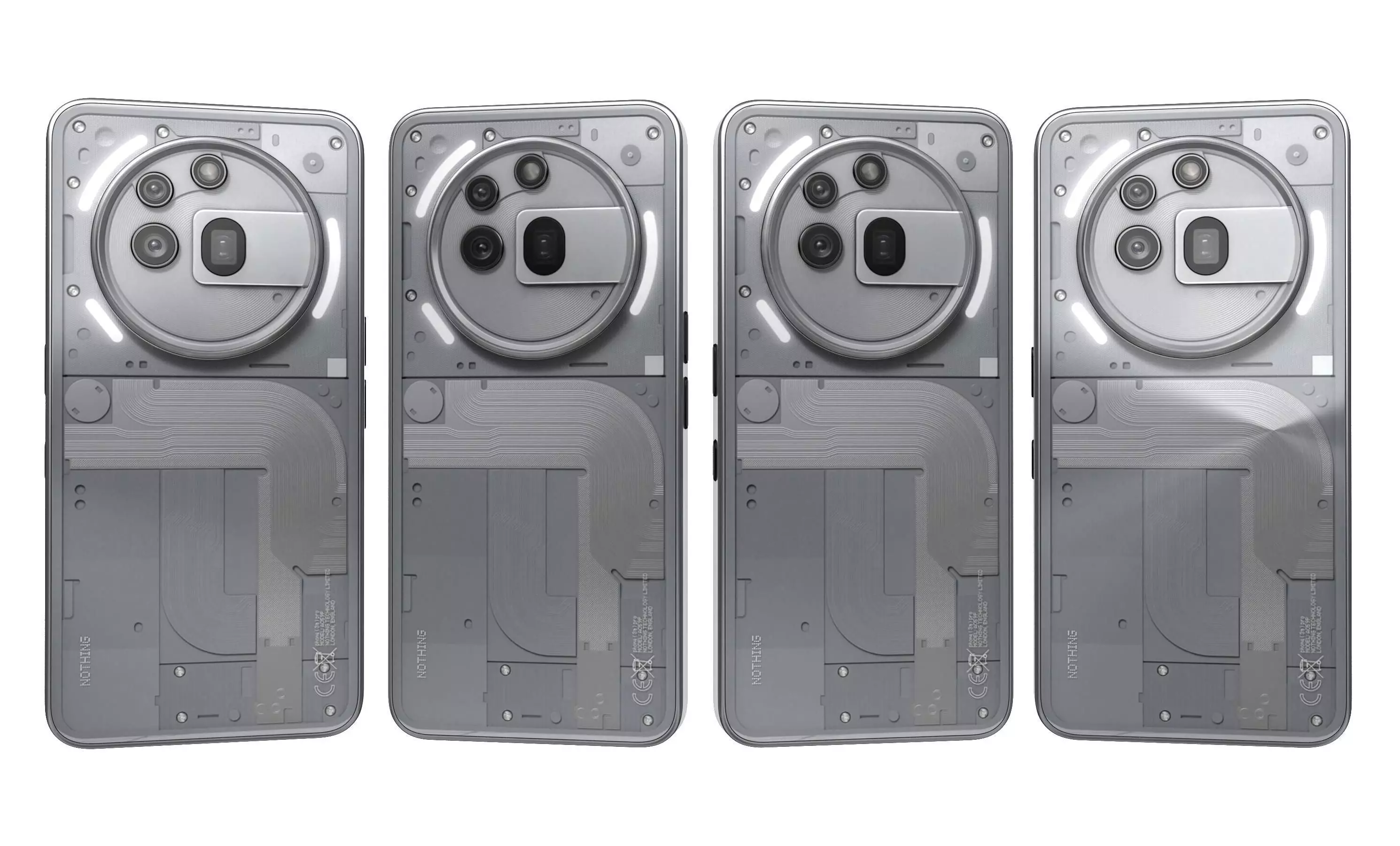 Nothing Phone 3a Pro Gray 3D model_17