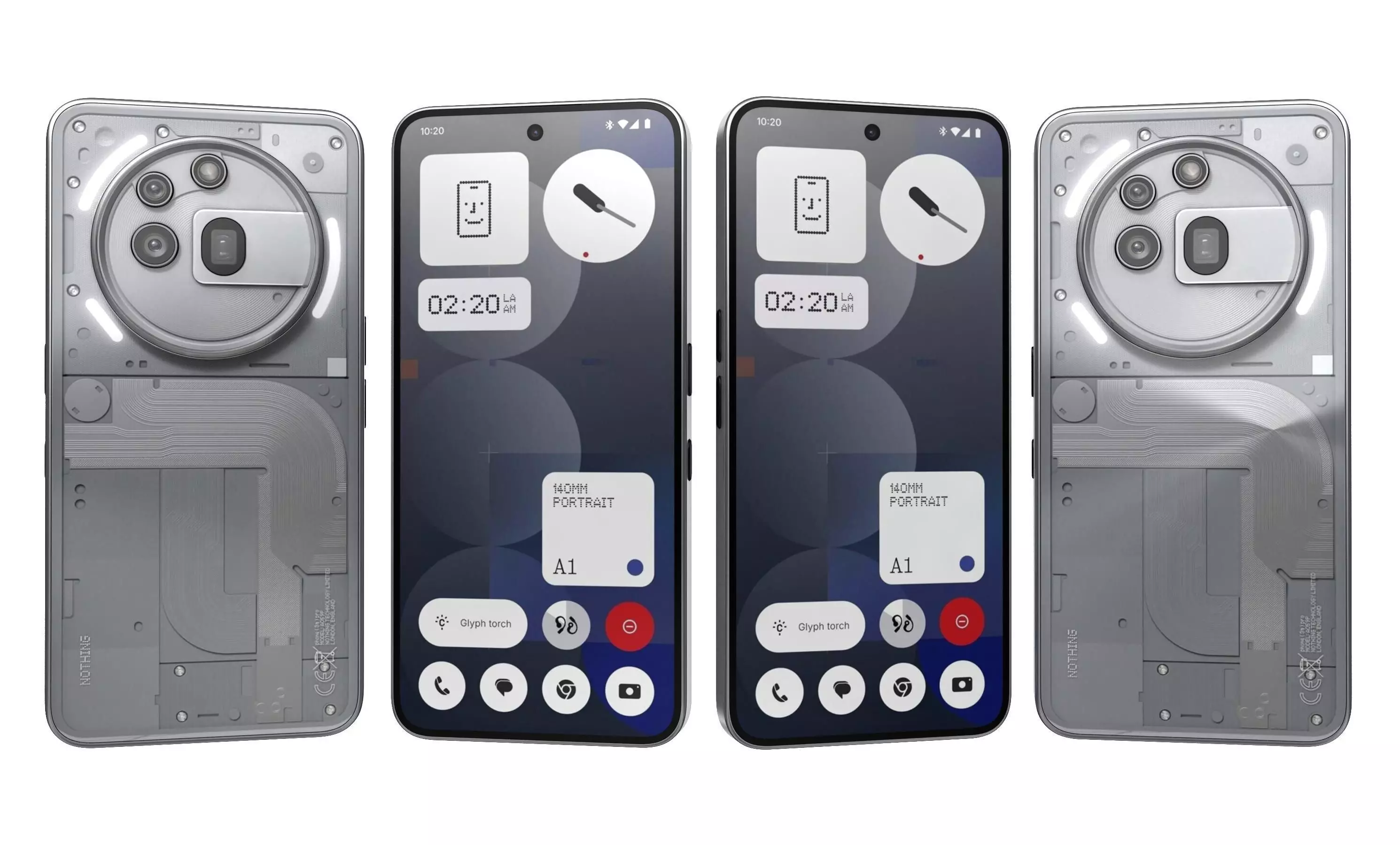 Nothing Phone 3a Pro Gray 3D model_2