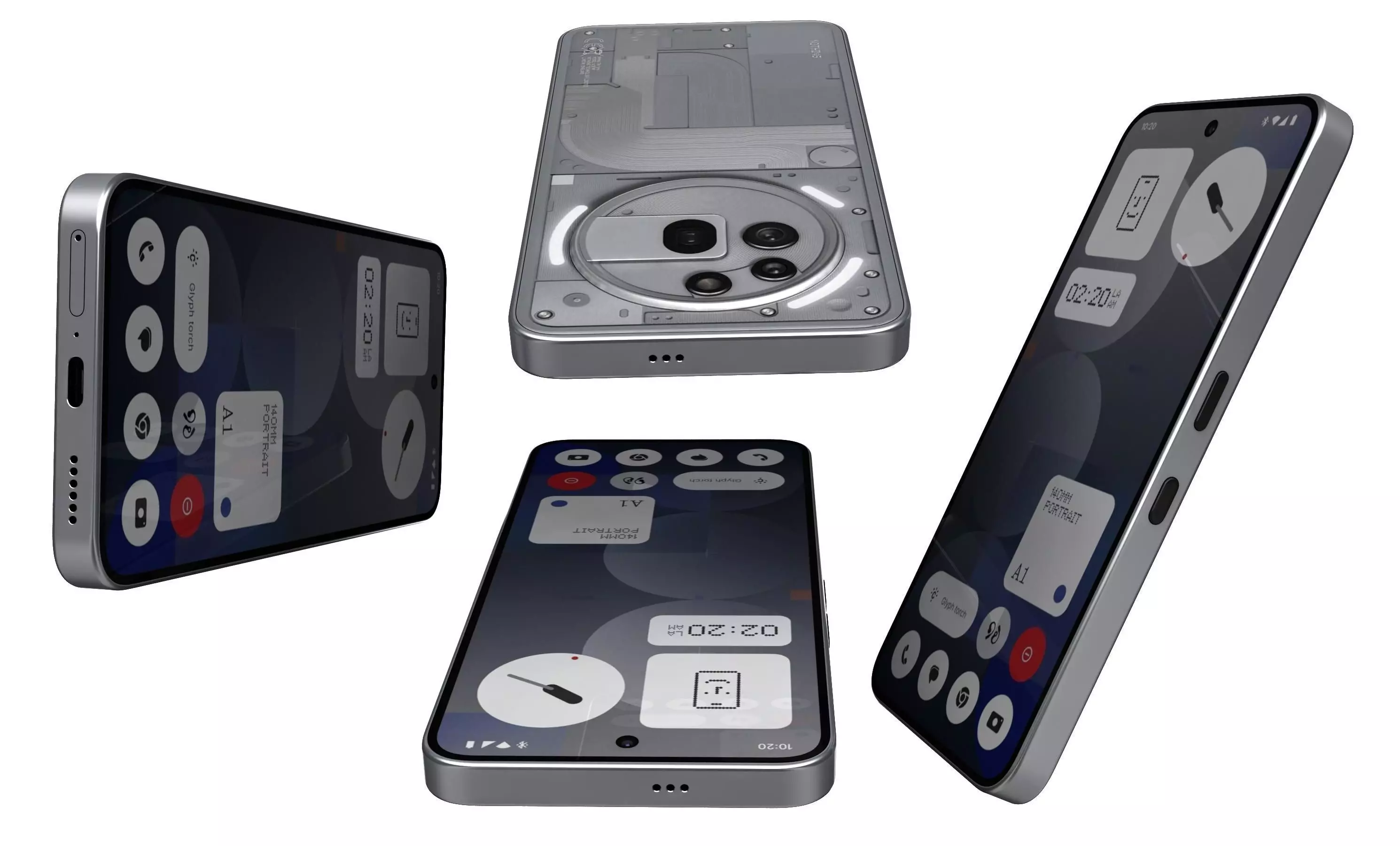 Nothing Phone 3a Pro Gray 3D model_9