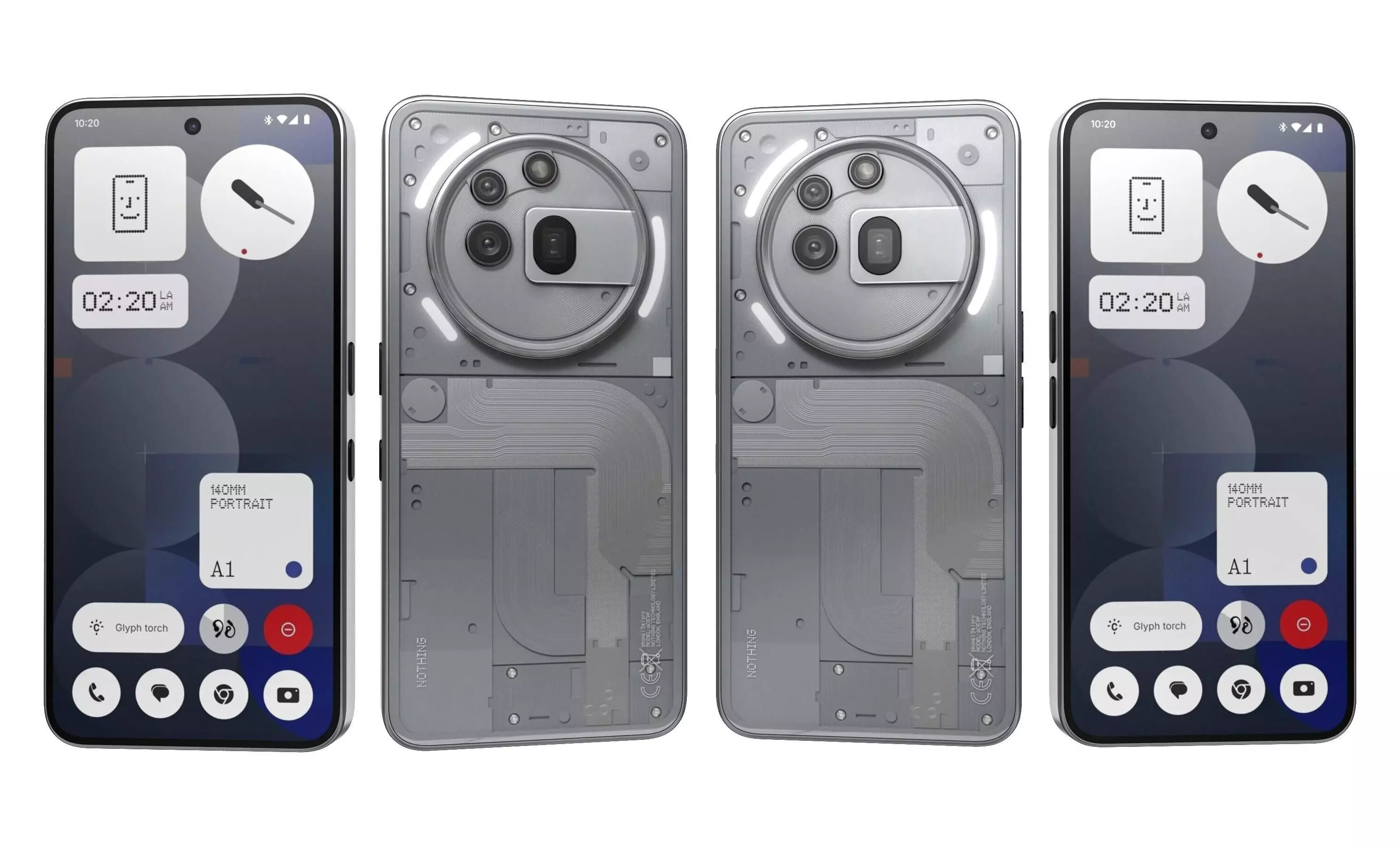 Nothing Phone 3a Pro Gray 3D model_14