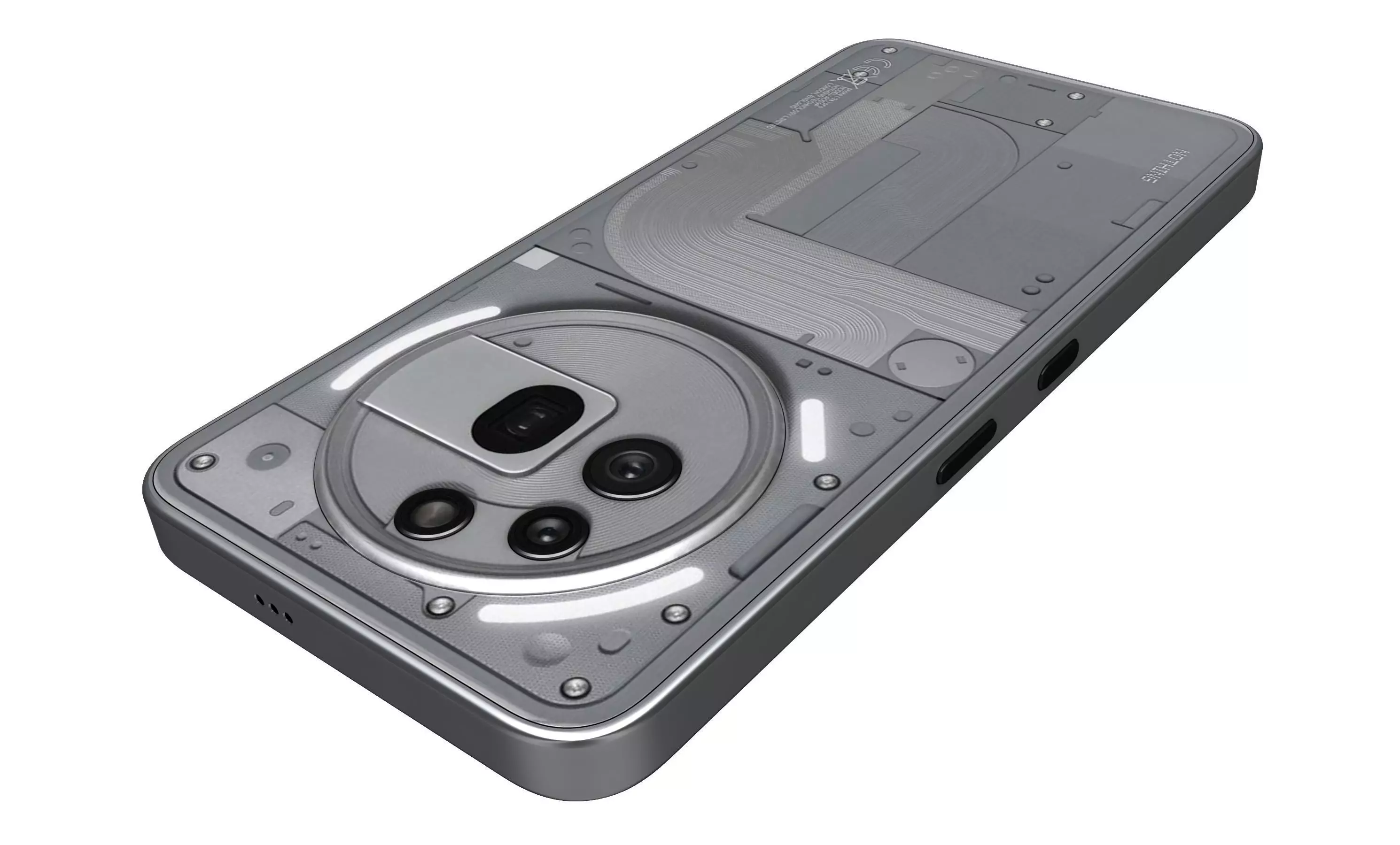 Nothing Phone 3a Pro Gray 3D model_13