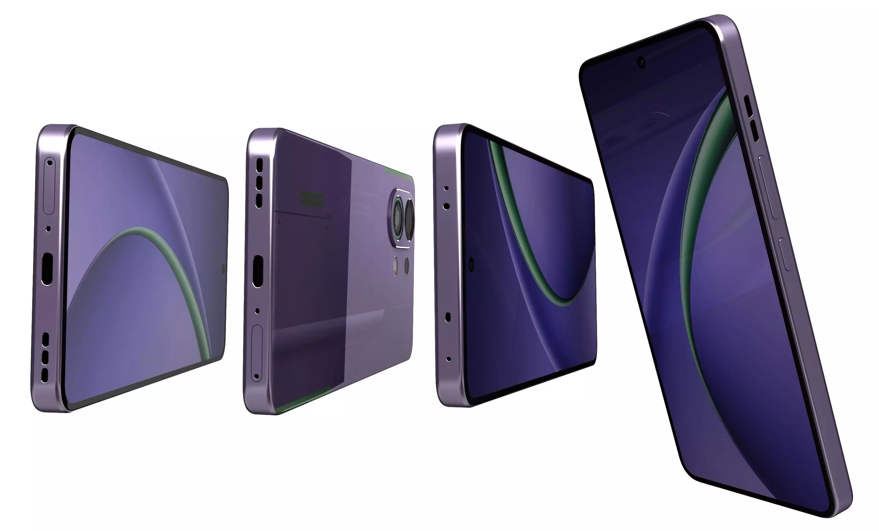 OPPO K13 Turbo Purple 3D model_8