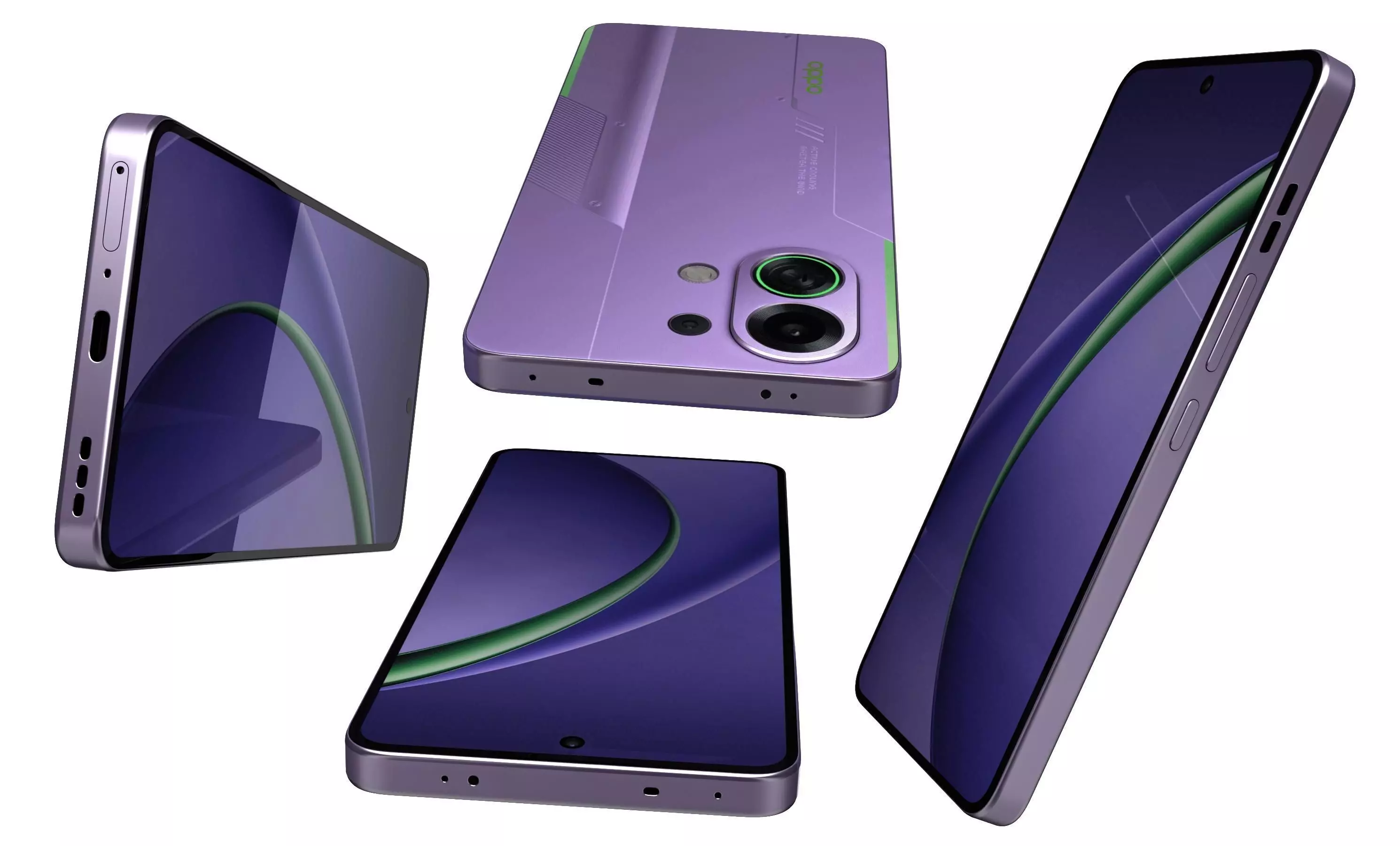 OPPO K13 Turbo Purple 3D model_9