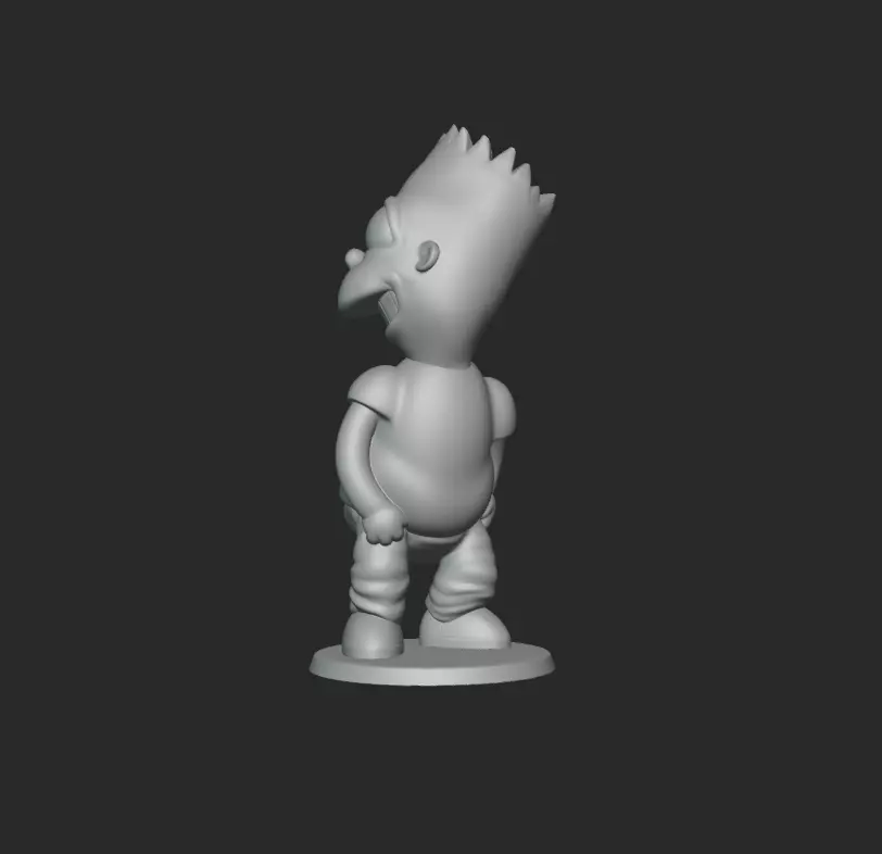 Bart Simpson 3D print model_3