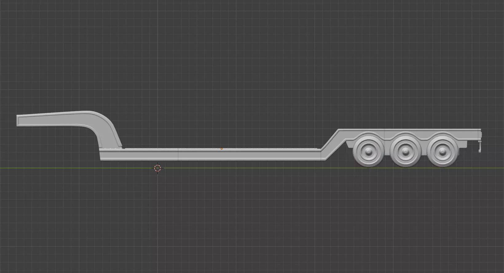Lowboy Trailer 3D Printable 3D print model_3