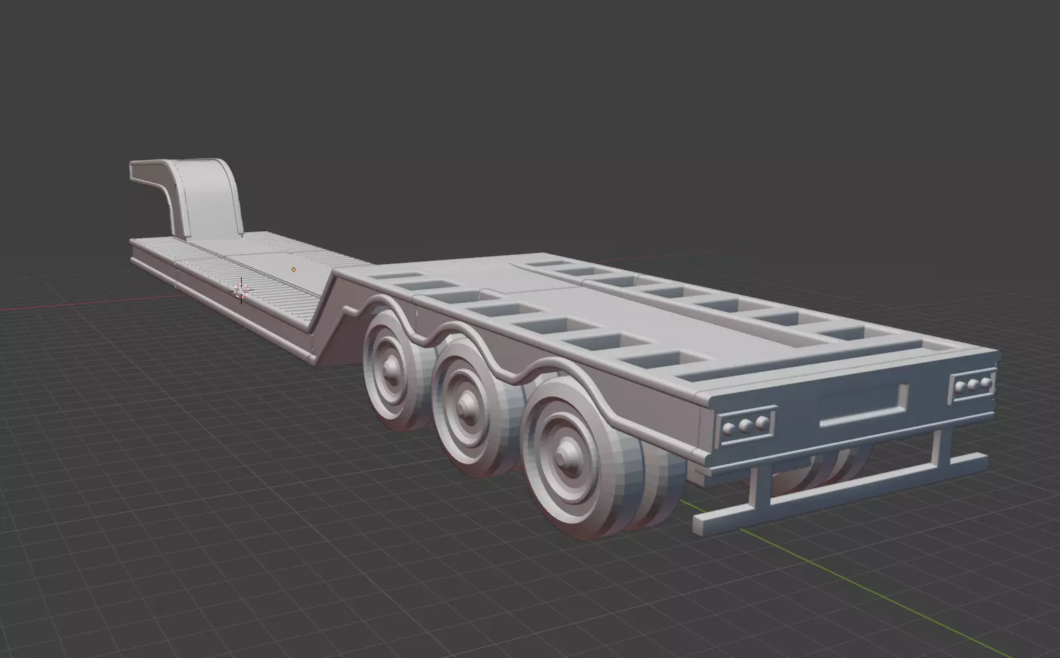 Lowboy Trailer 3D Printable 3D print model_5