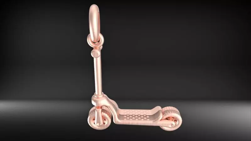 Push Scooter Pendant Necklace 3D print model_13