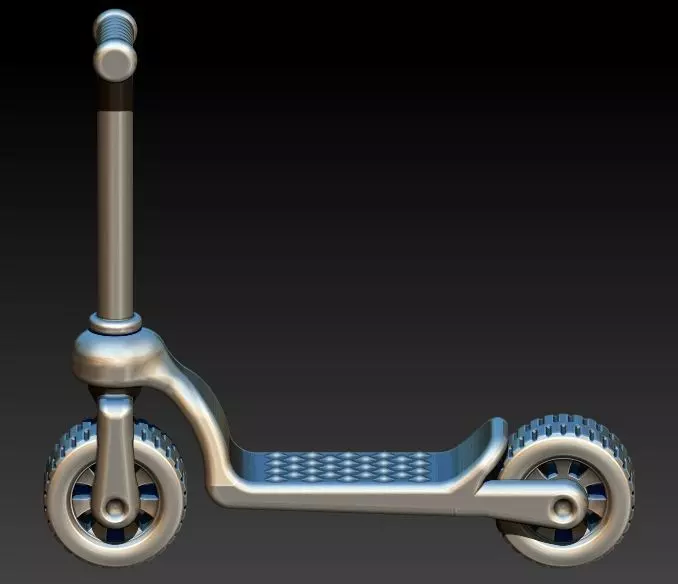 Push Scooter Pendant Necklace 3D print model_18