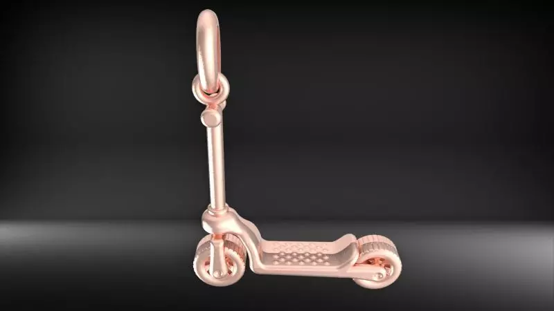 Push Scooter Pendant Necklace 3D print model_11