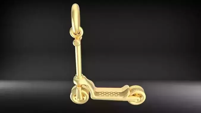 Push Scooter Pendant Necklace 3D print model