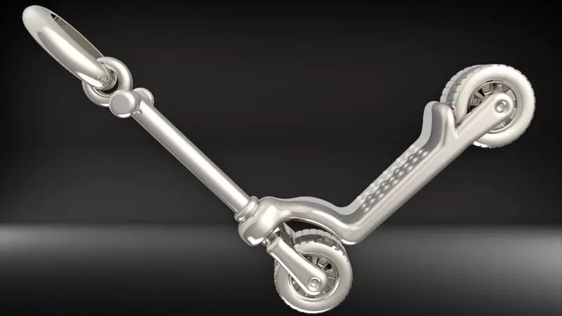 Push Scooter Pendant Necklace 3D print model_10