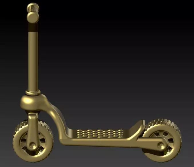 Push Scooter Pendant Necklace 3D print model_1