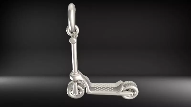 Push Scooter Pendant Necklace 3D print model_4