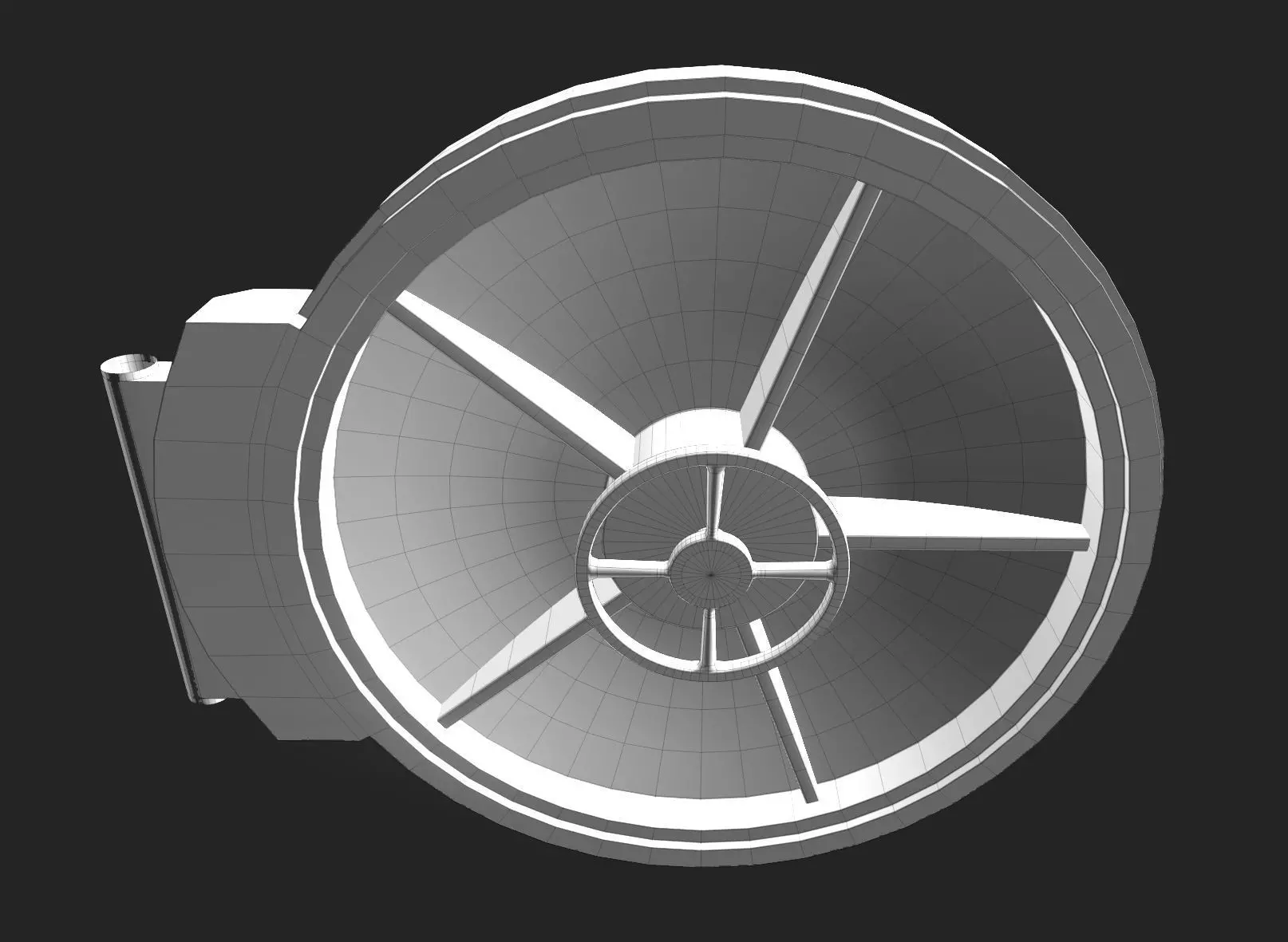 TurretGun Low-poly 3D model_20