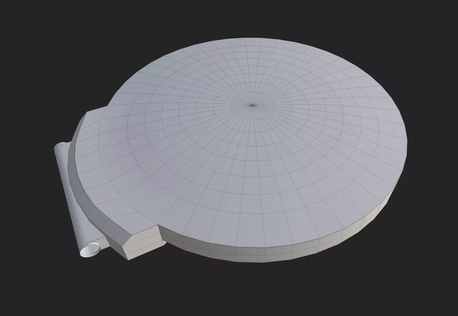 TurretGun Low-poly 3D model_21