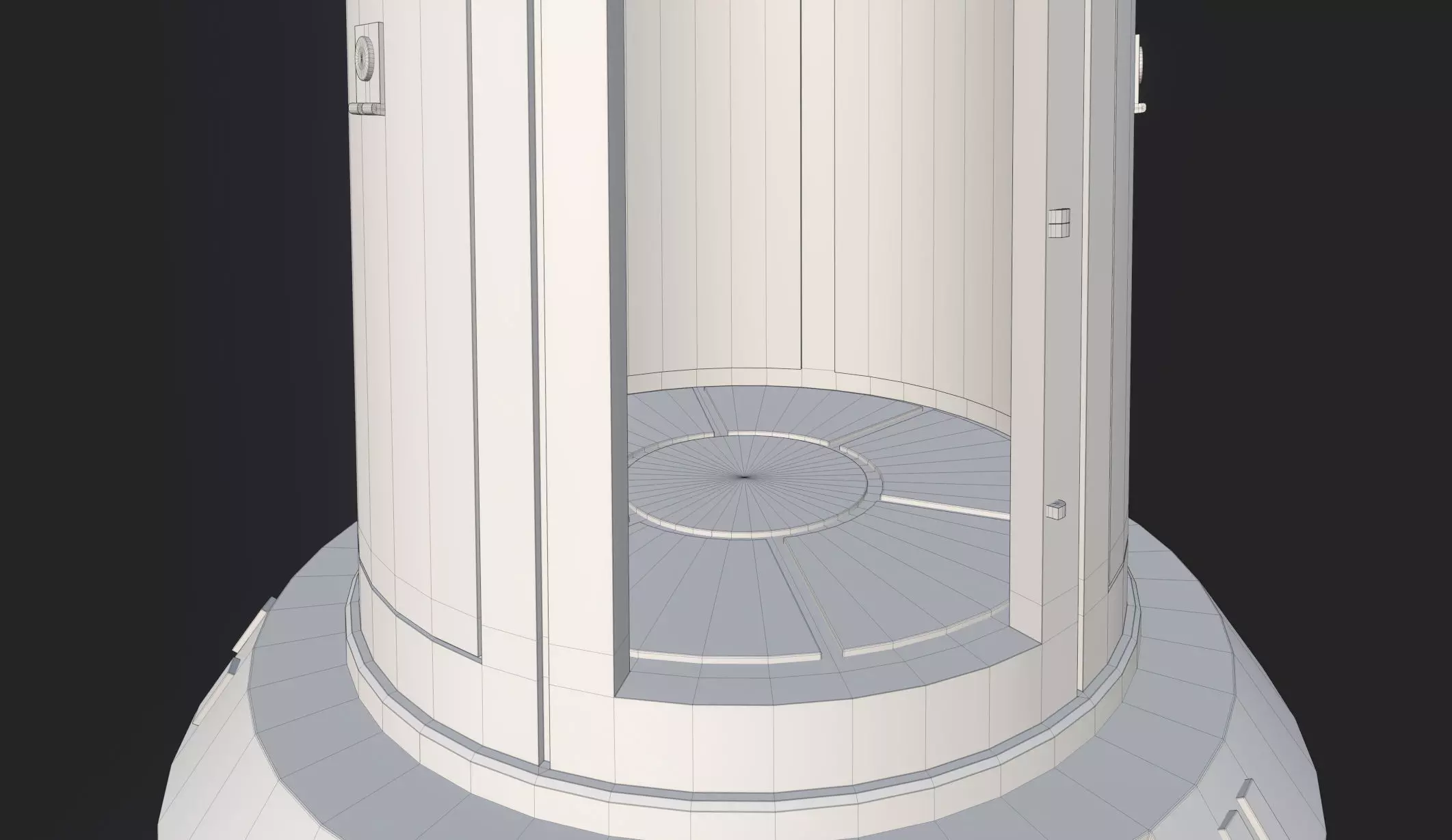 TurretGun Low-poly 3D model_16