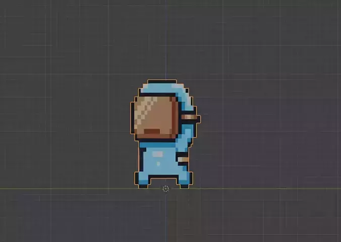 2D Pixel character model