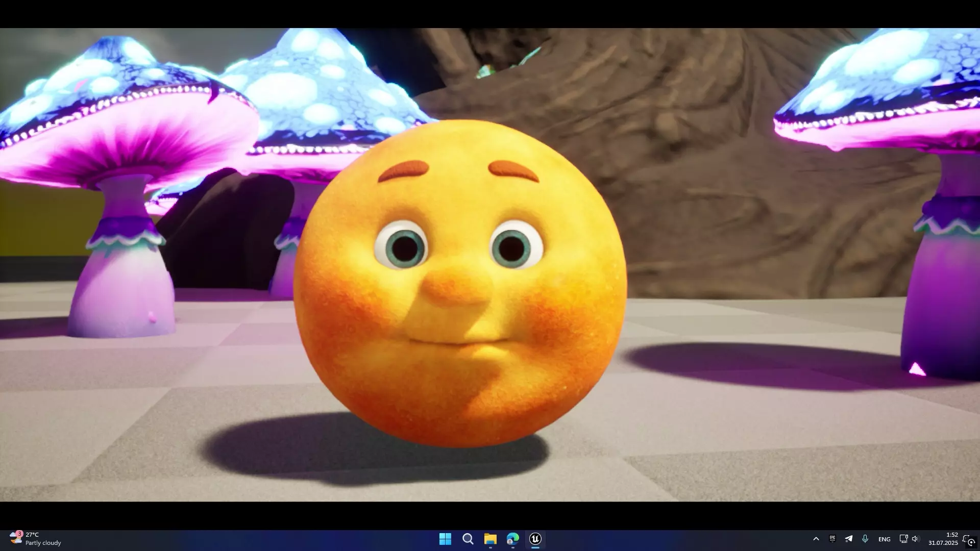 Bun Kolobok Stylized Game Ready 3D Character Low-poly 3D model_7