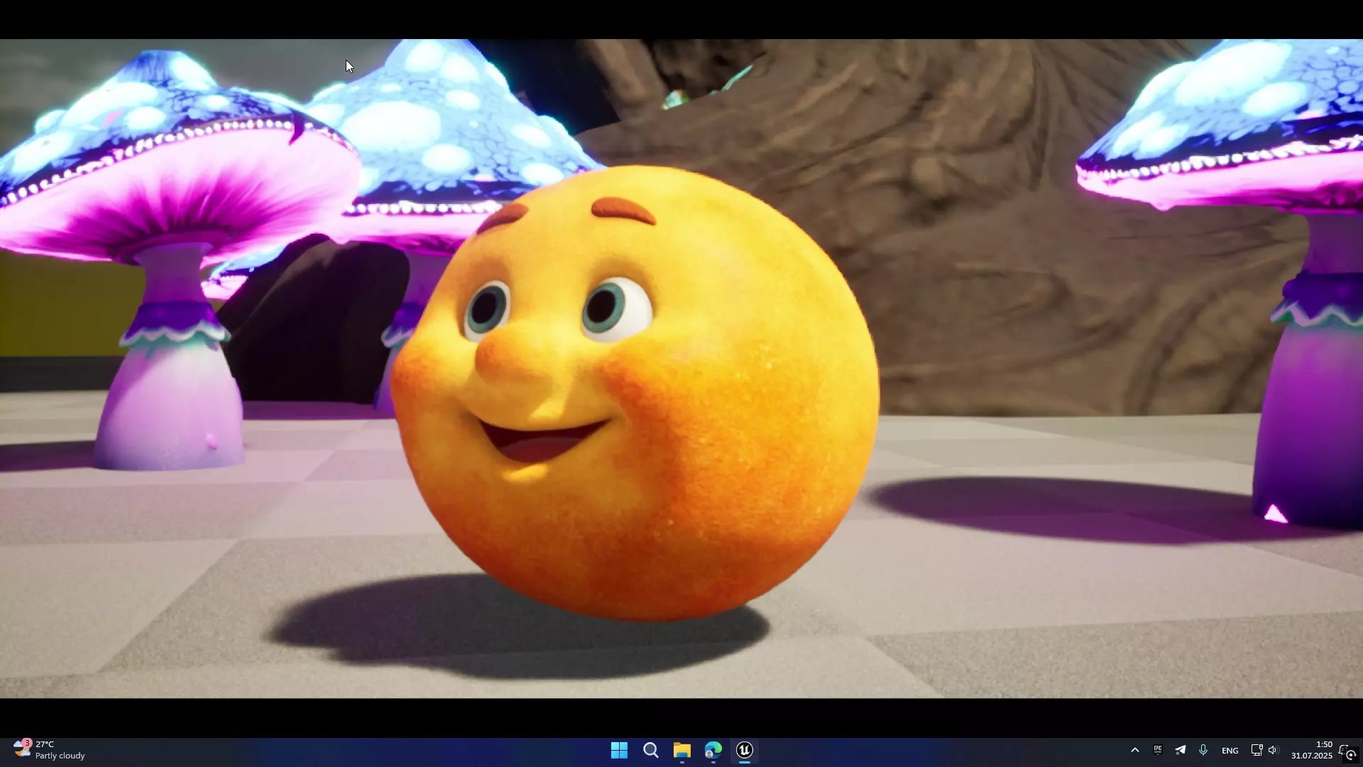 Bun Kolobok Stylized Game Ready 3D Character Low-poly 3D model_3