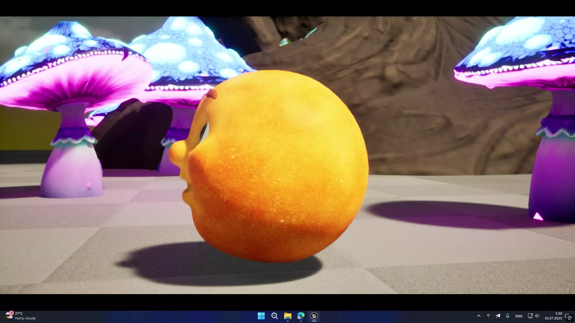 Bun Kolobok Stylized Game Ready 3D Character Low-poly 3D model_4