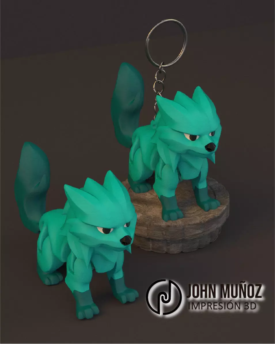 Mizuki Otter Guardian Water - Figure decorative and keychain 3D print model_3