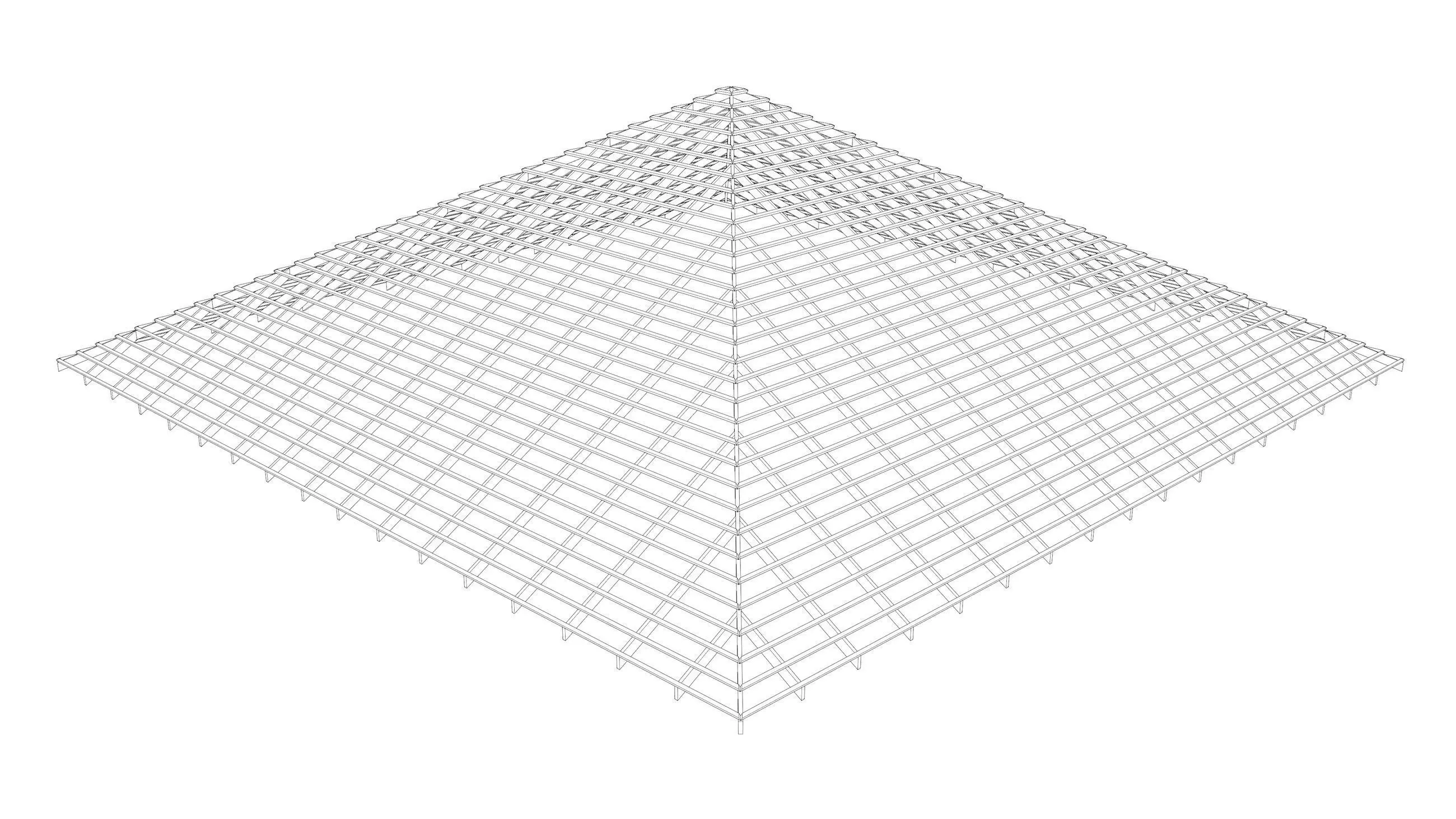 Roof structure 25O12 3D model_8