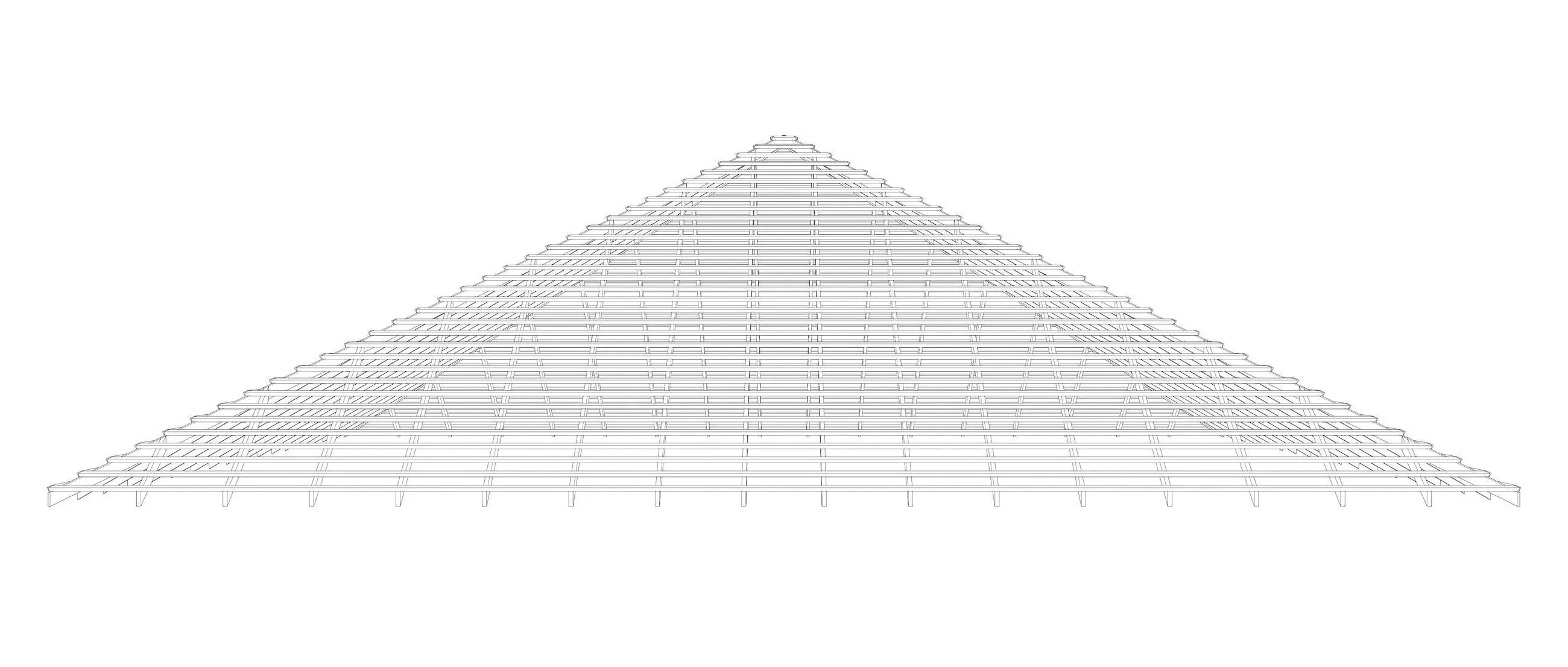 Roof structure 25O12 3D model_7