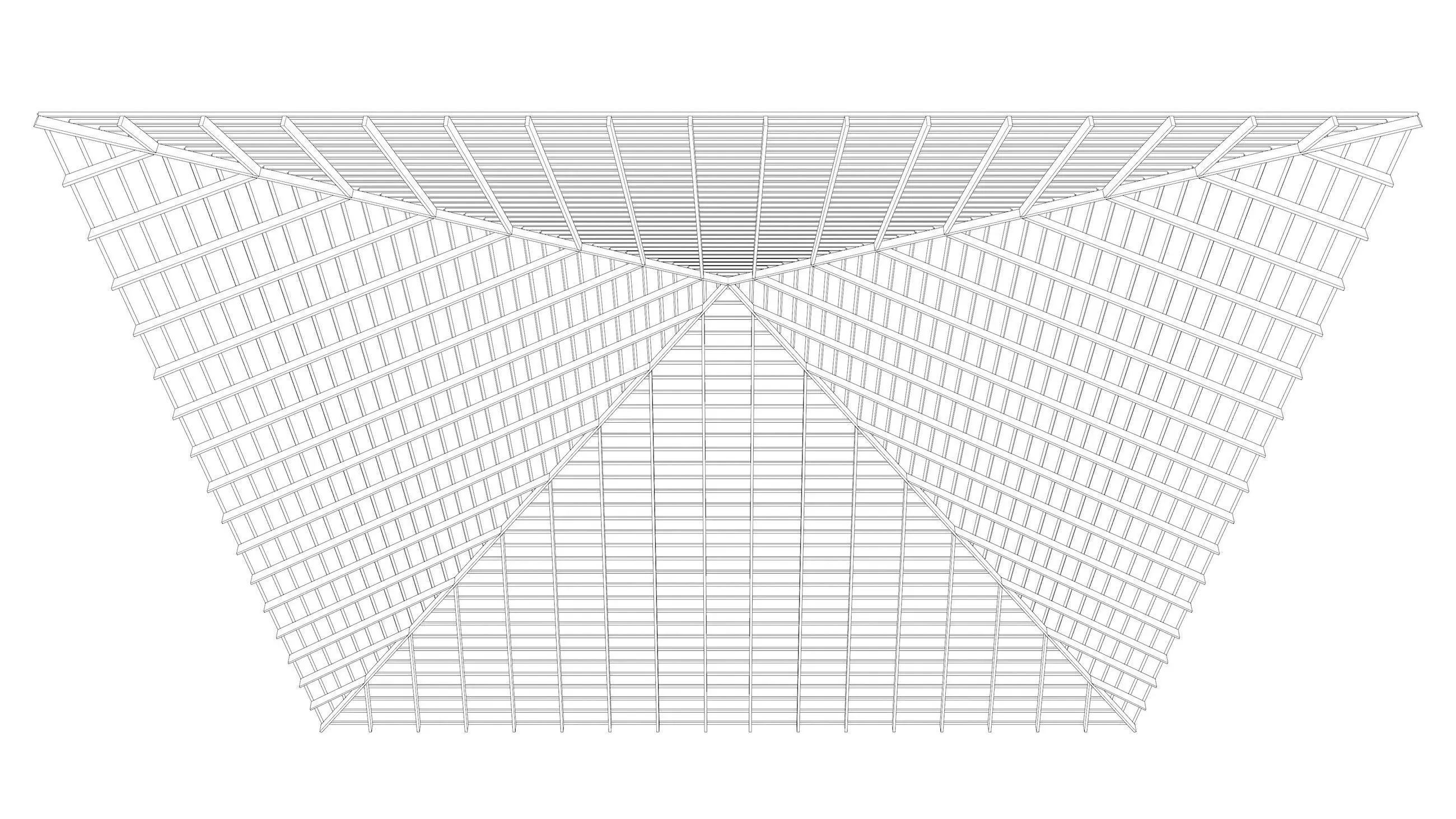 Roof structure 25O12 3D model_11